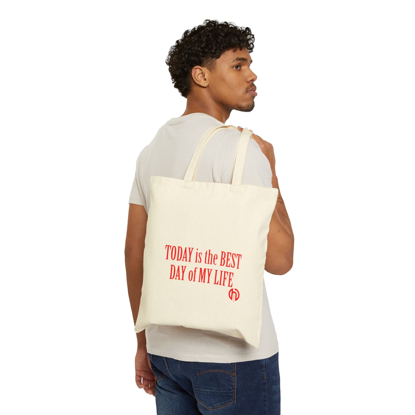 Be Natural Be You Tote | Handwritten Marker Brush Script, Humanized Typography