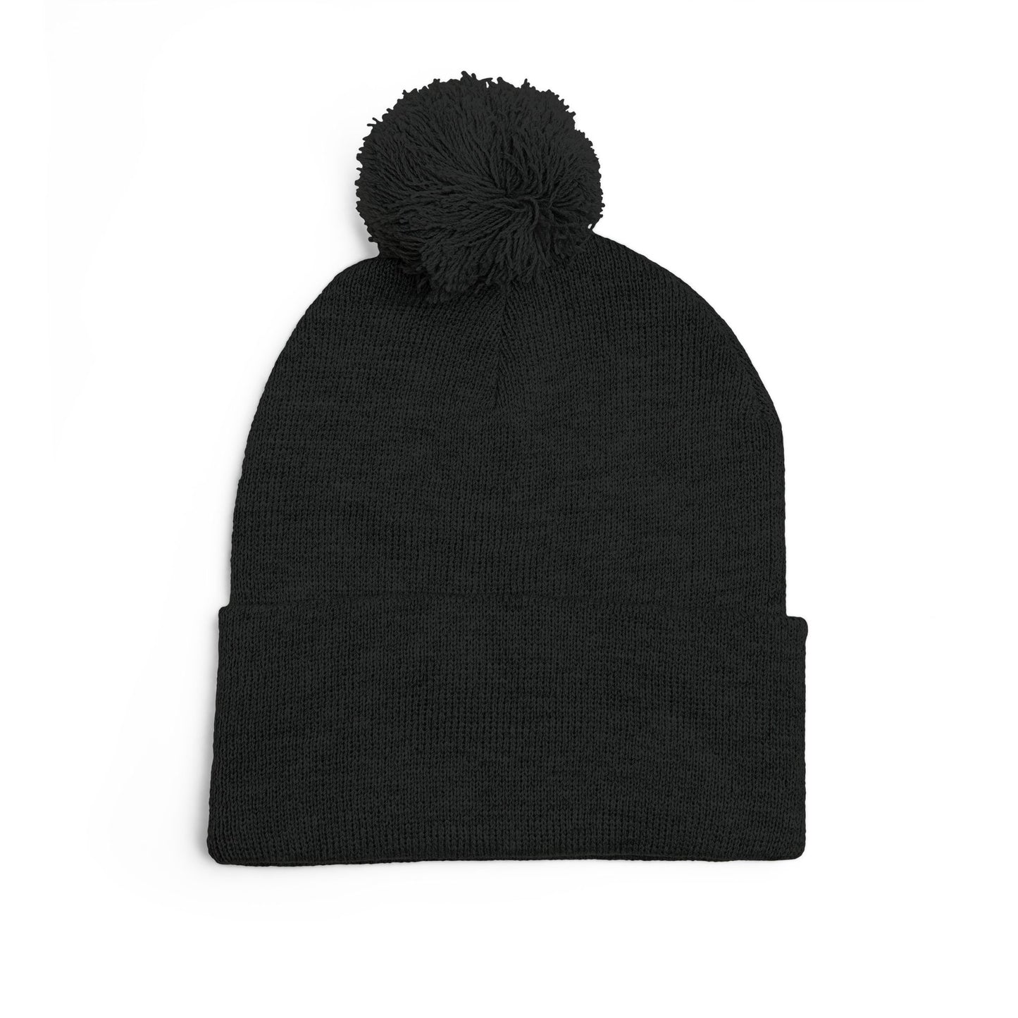 Today Is The Best Day Of My Life POM-POM Knit Beanie (RED EMBROIDERY)