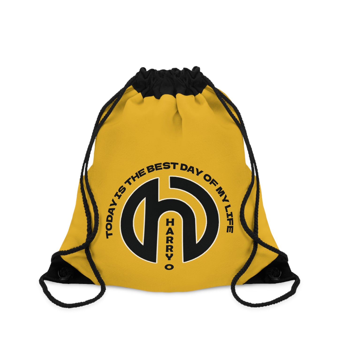 HarryO Today Is The Best Day of My Life Drawstring Gymsack YELLOW