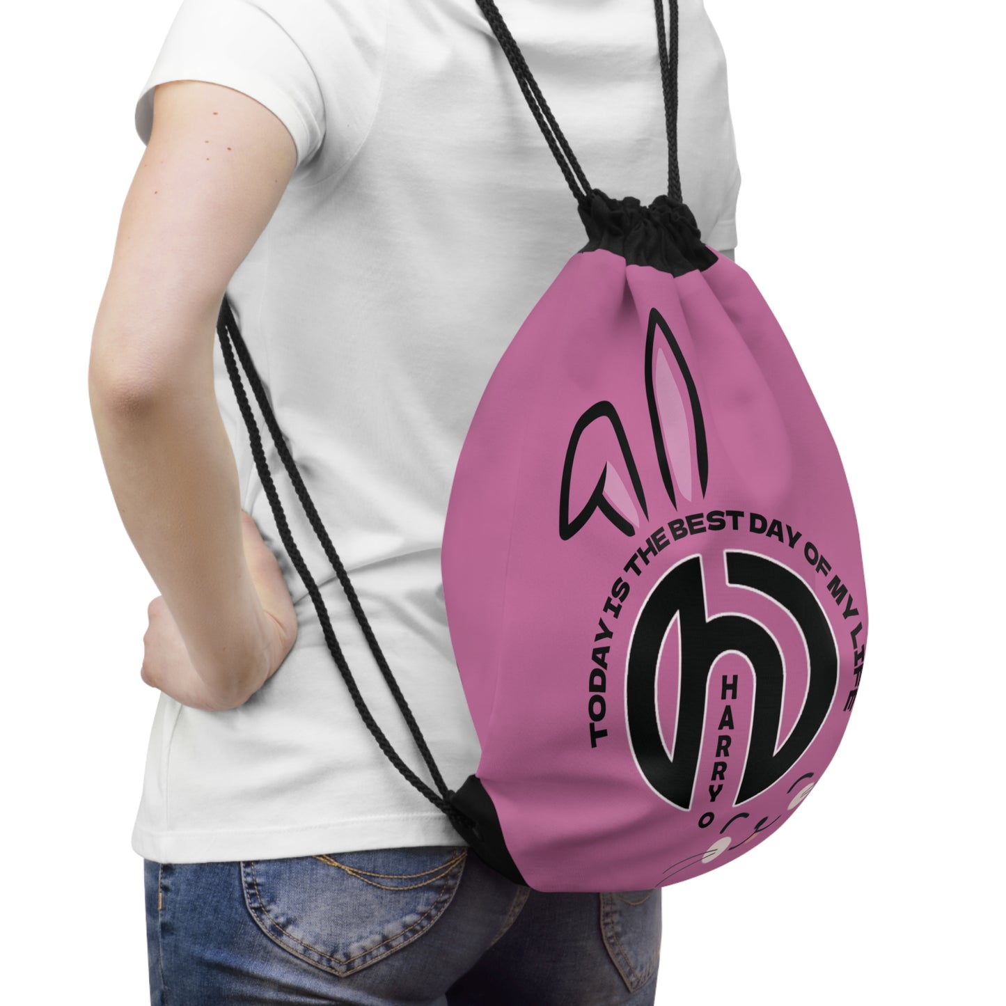 HarryO Today Is The Best Day of My Life Drawstring Gymsack HOPPY EASTER EDITION
