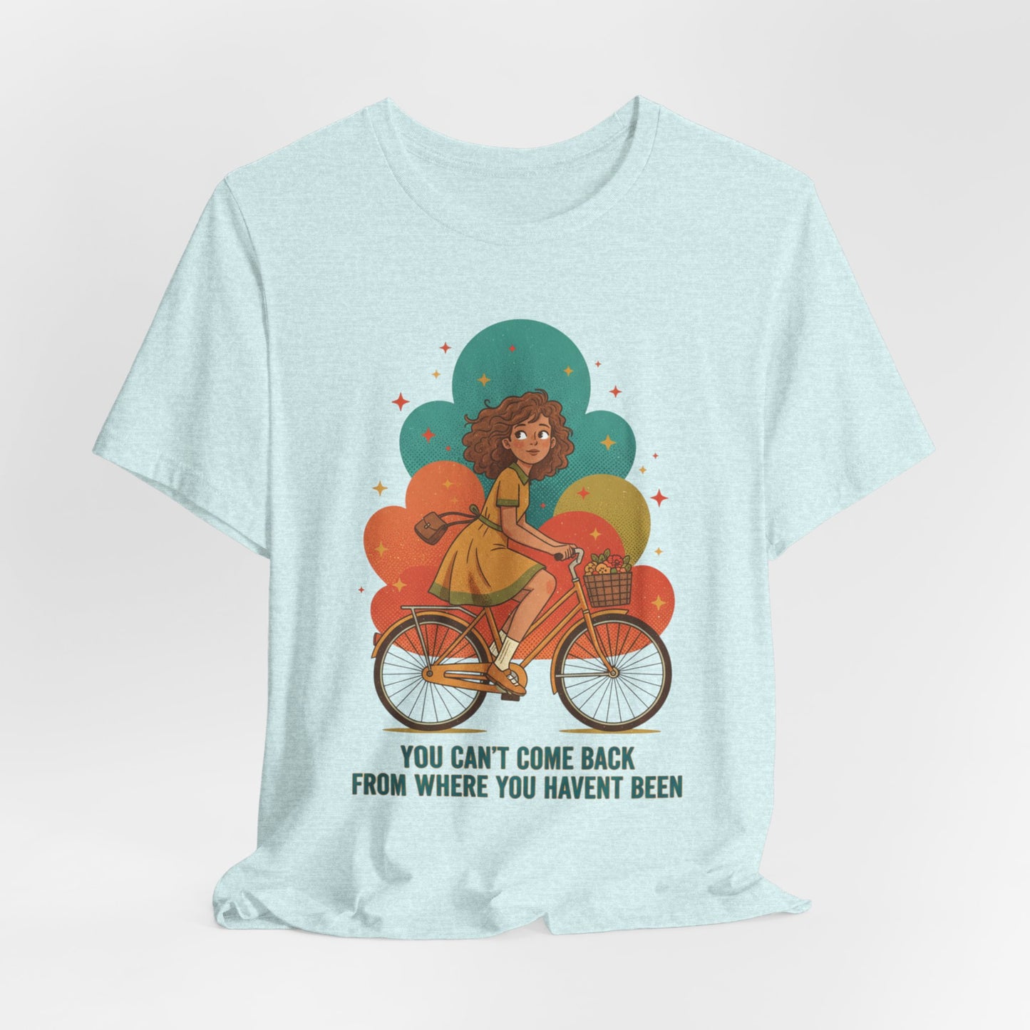 Retro-Futurist Starburst Bike Tee | mid-century space art, vintage sci-fi