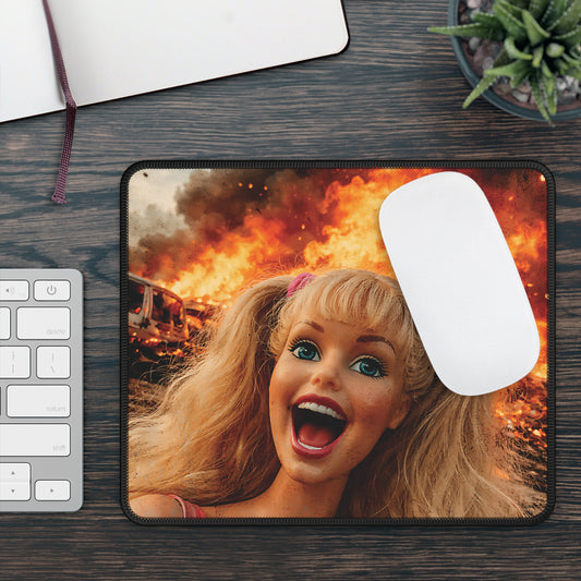 Apocalypse Funny Doll Face Mouse Pad