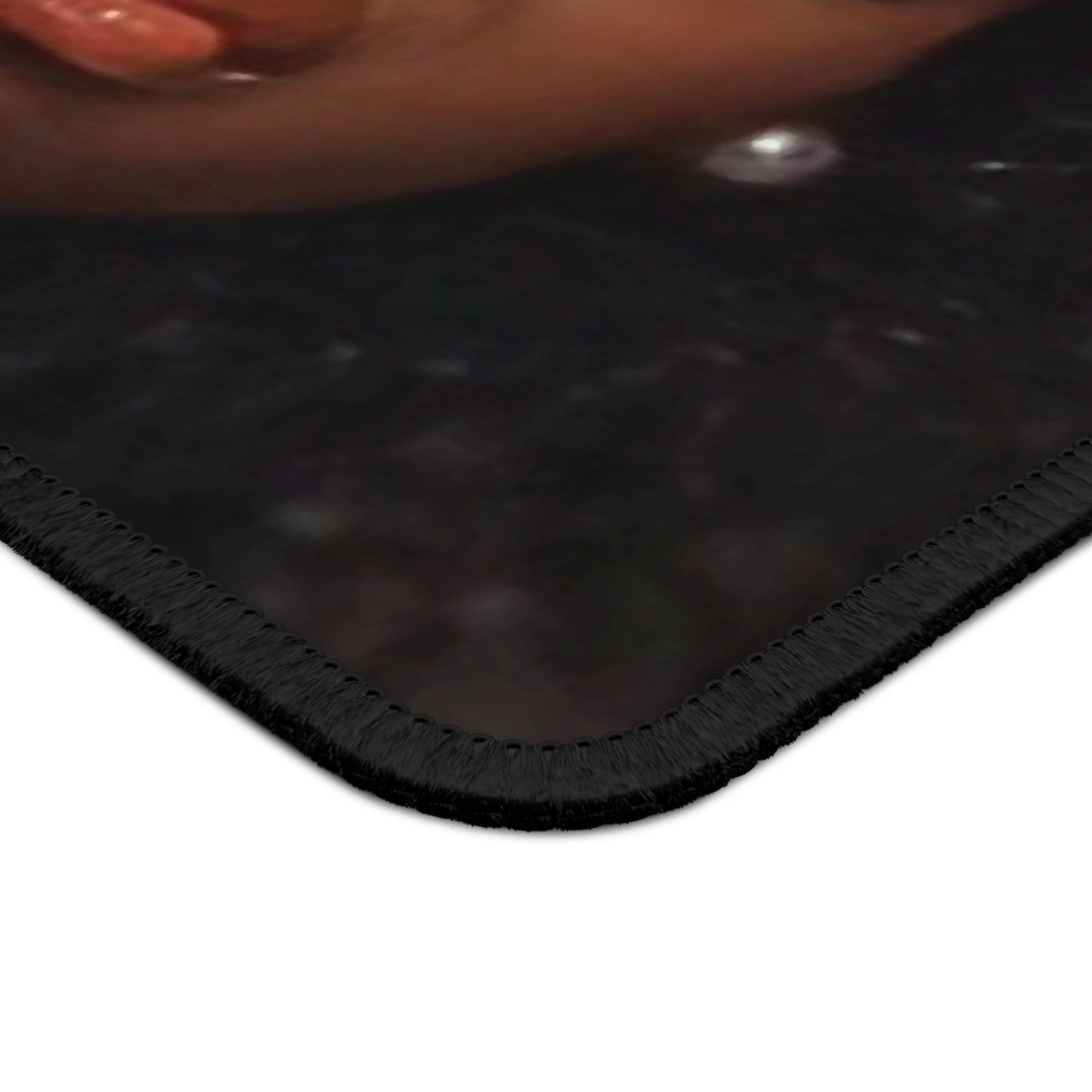 WTH Curly Hair Funny Doll Face Mouse Pad