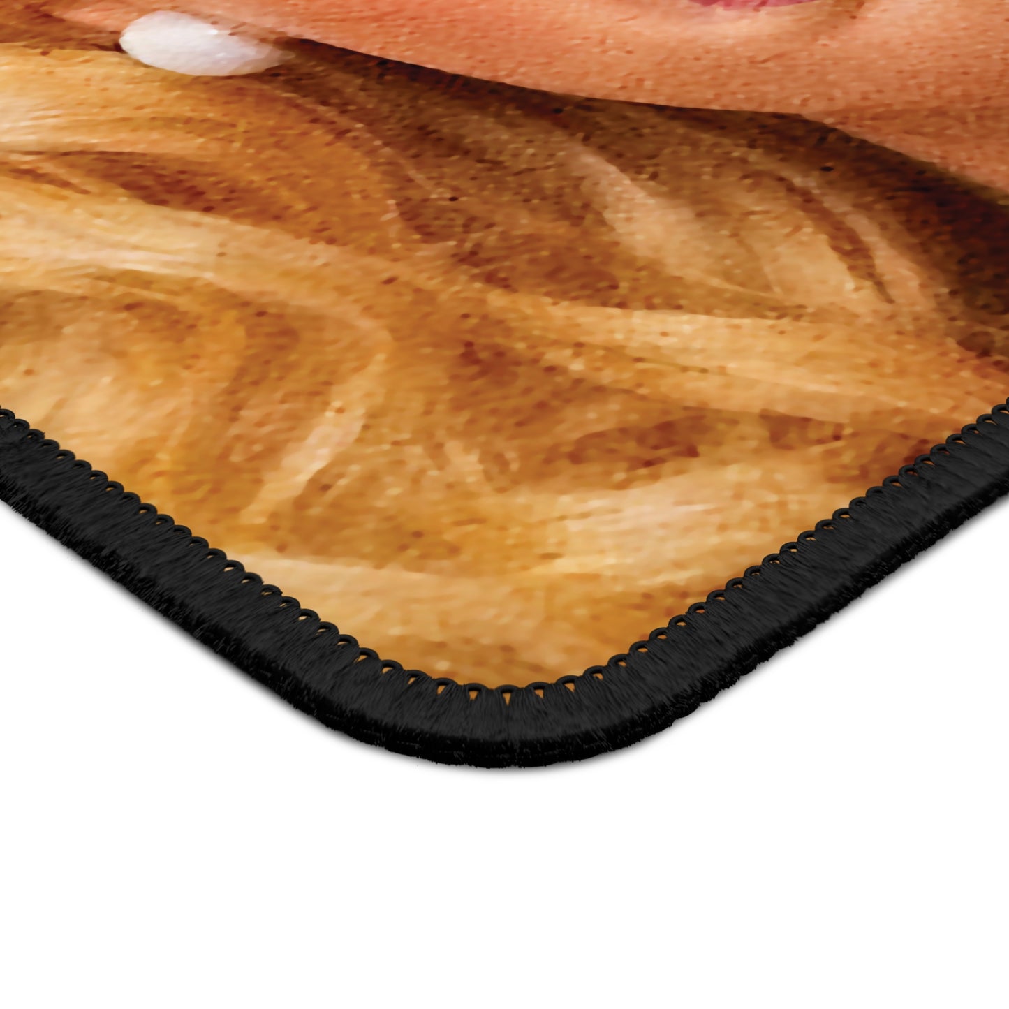 WTH Ponytail Funny Doll Face Mouse Pad