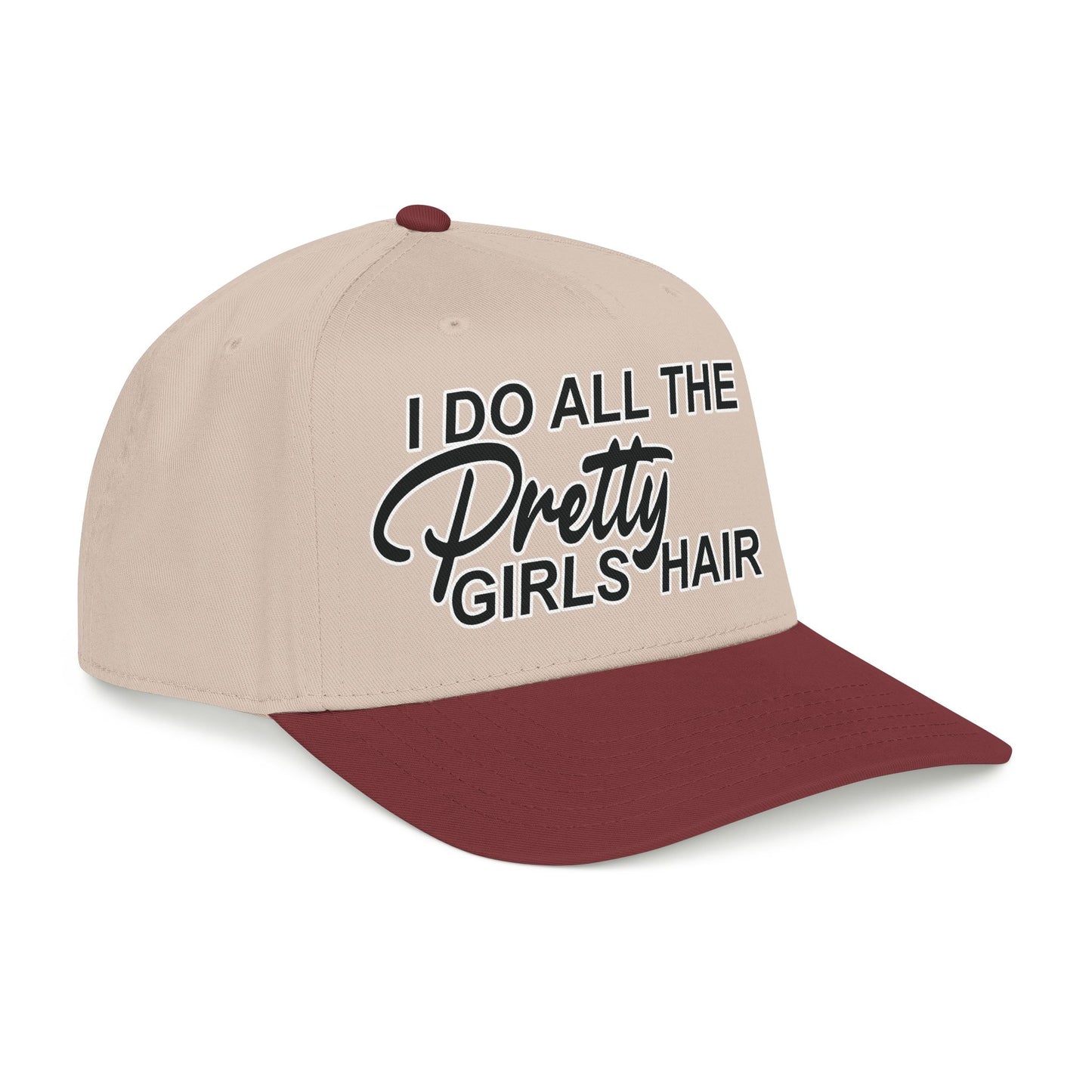 I DO ALL THE PRETTY GIRLS HAIR Mid Profile Baseball Cap BW