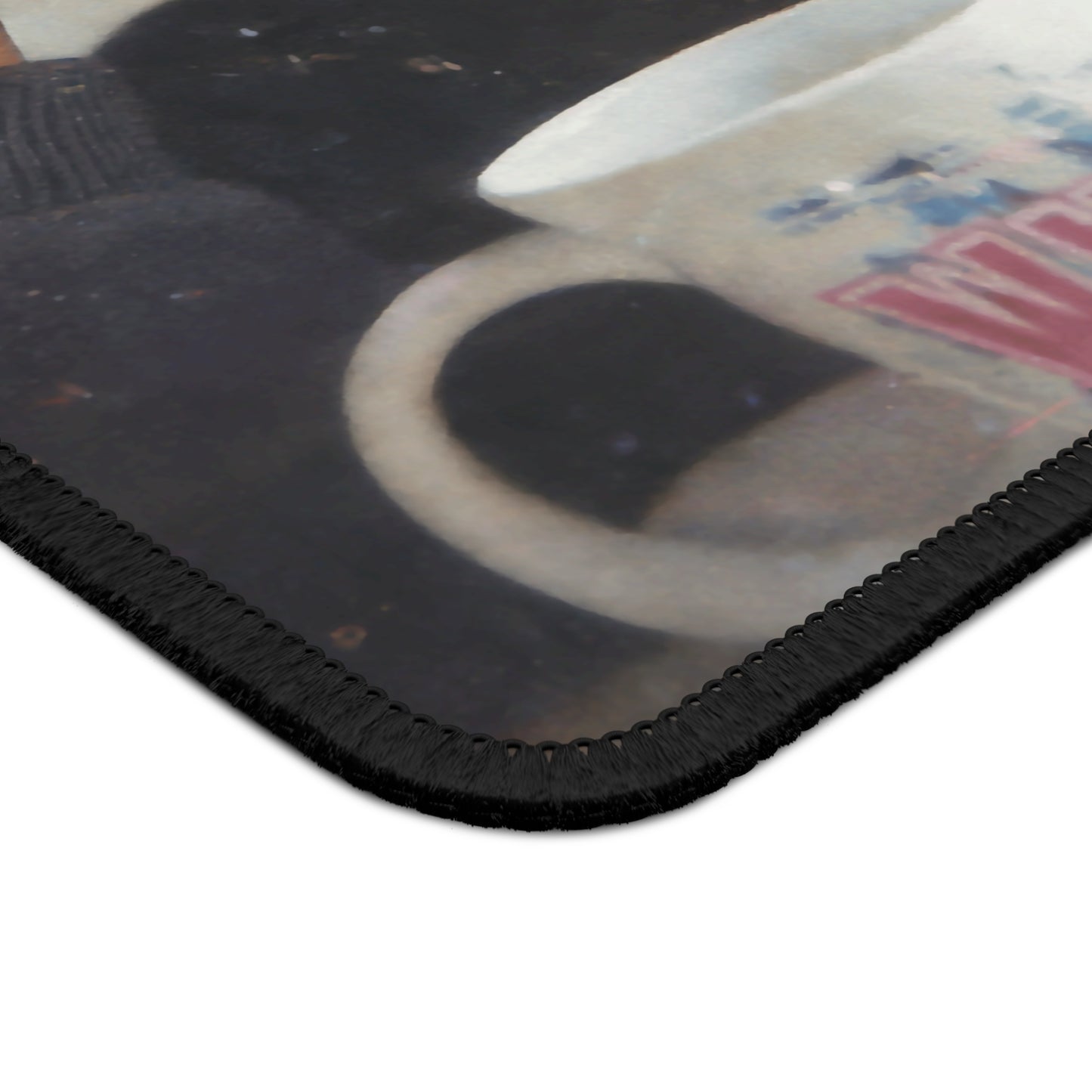 Curly WHEW Funny Doll Face Mouse Pad