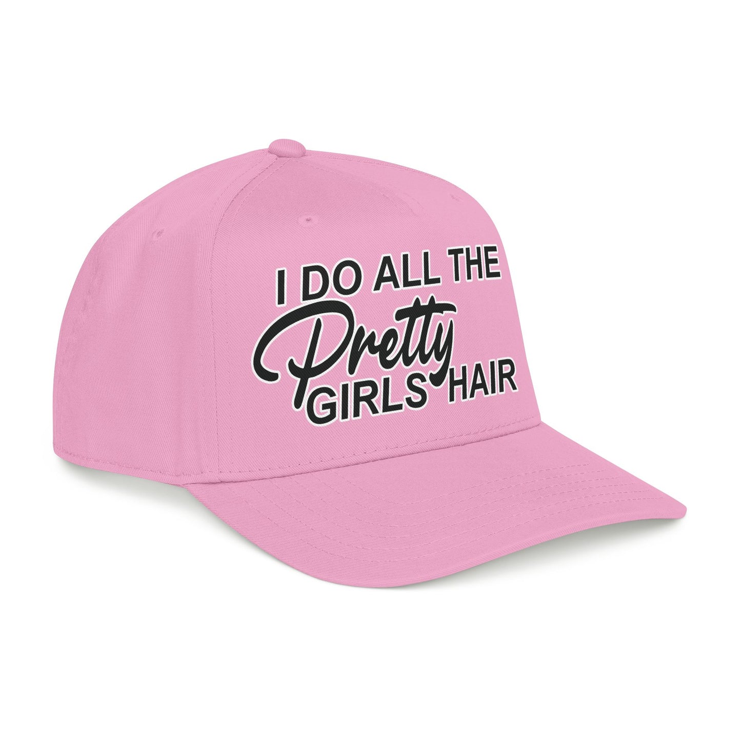 I DO ALL THE PRETTY GIRLS HAIR Mid Profile Baseball Cap BW