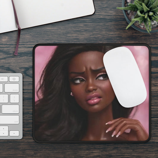 WTH DS Funny Doll Face Mouse Pad
