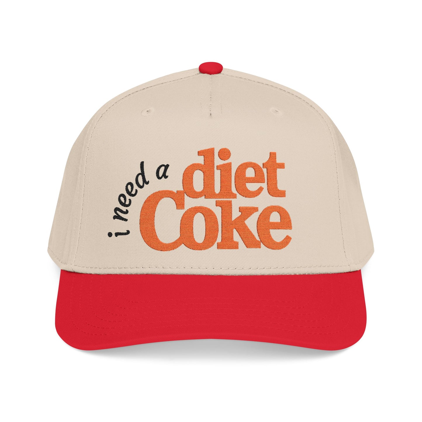 I Need A Diet Coke EMBROIDERED Baseball Cap