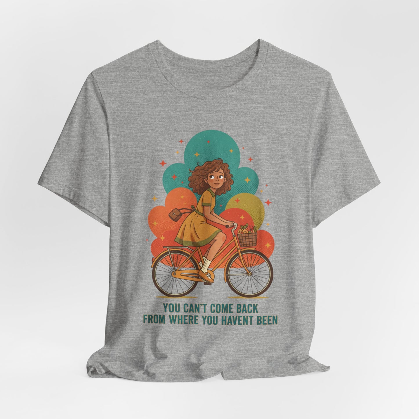 Retro-Futurist Starburst Bike Tee | mid-century space art, vintage sci-fi