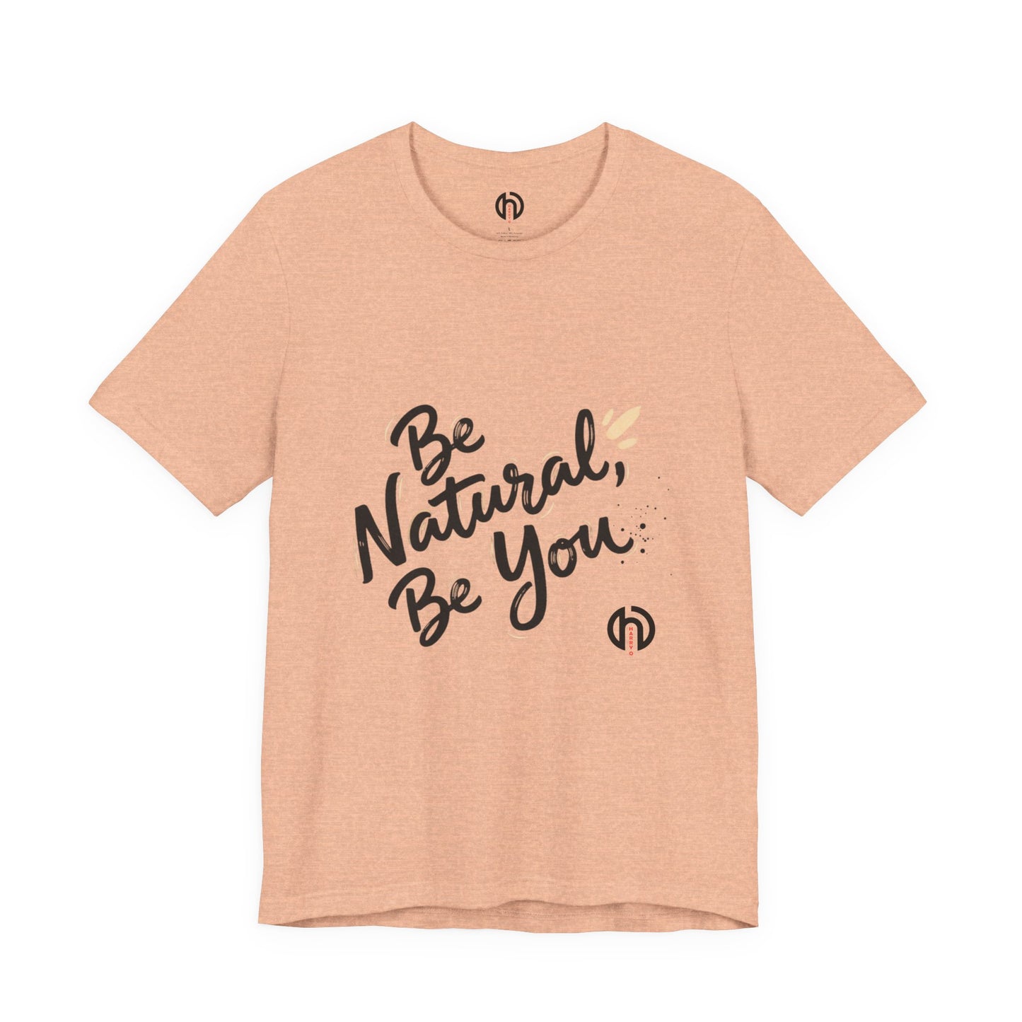 Be Natural Be You Tee | handwritten marker font, brush script tee
