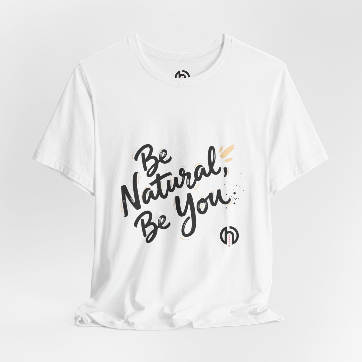 Be Natural Be You Tee | handwritten marker font, brush script tee