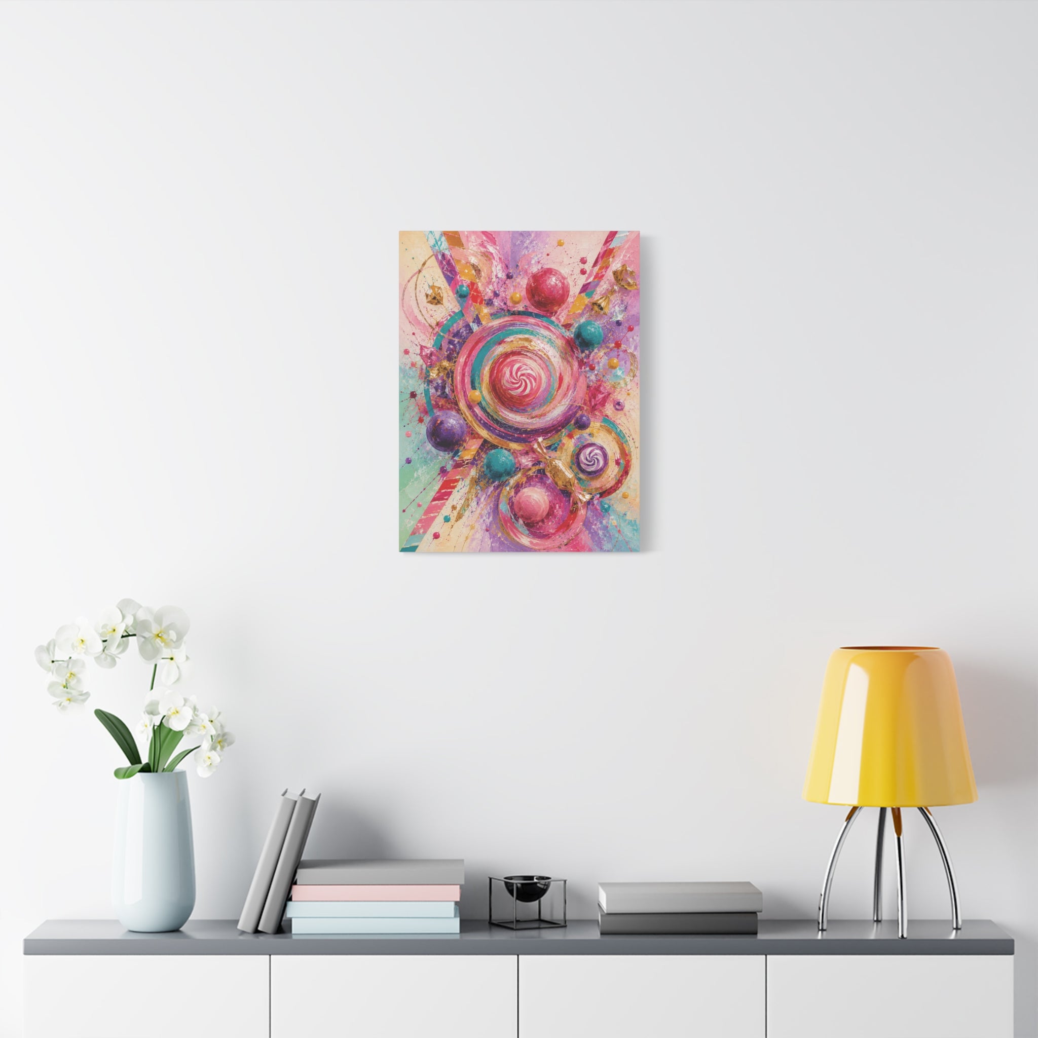 The Sweet Chaos Collection: CONFECTION COSMOS 3-piece TRIPTYCH WALL ART
