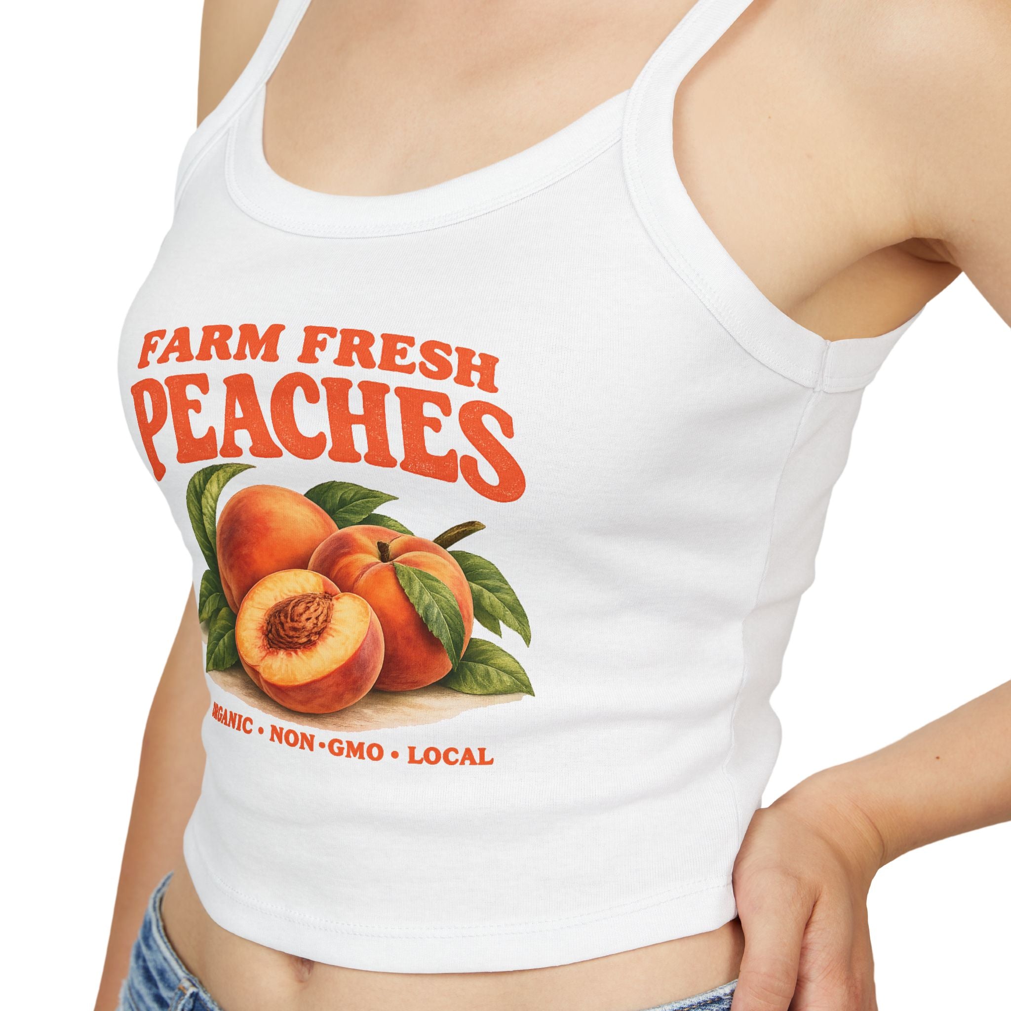 FRESH PEACHES Tank Top — Spaghetti Strap