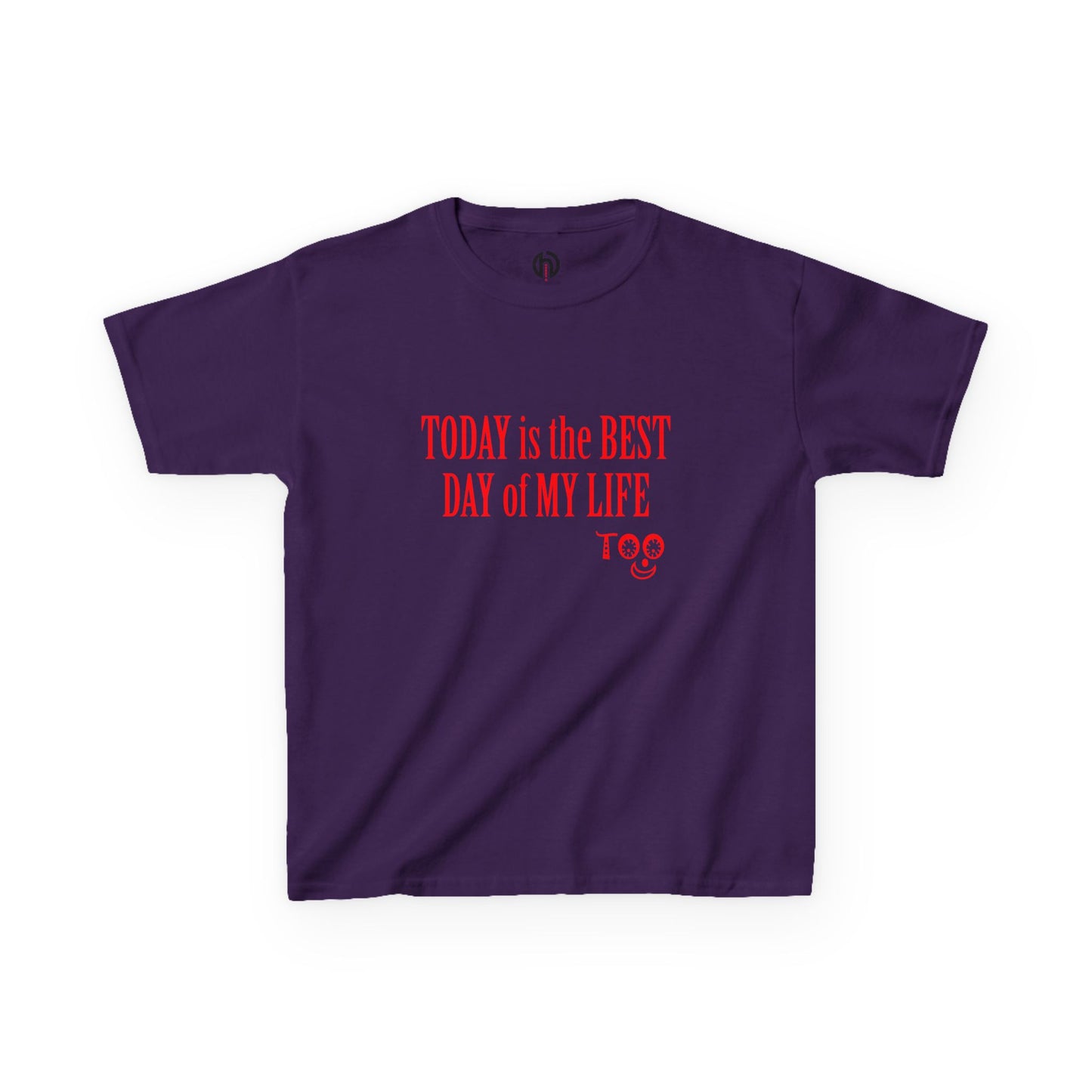 Kids T‑Shirt “Today Is the Best Day of My Life” – Positive Slogan Tee for Girls & Boys