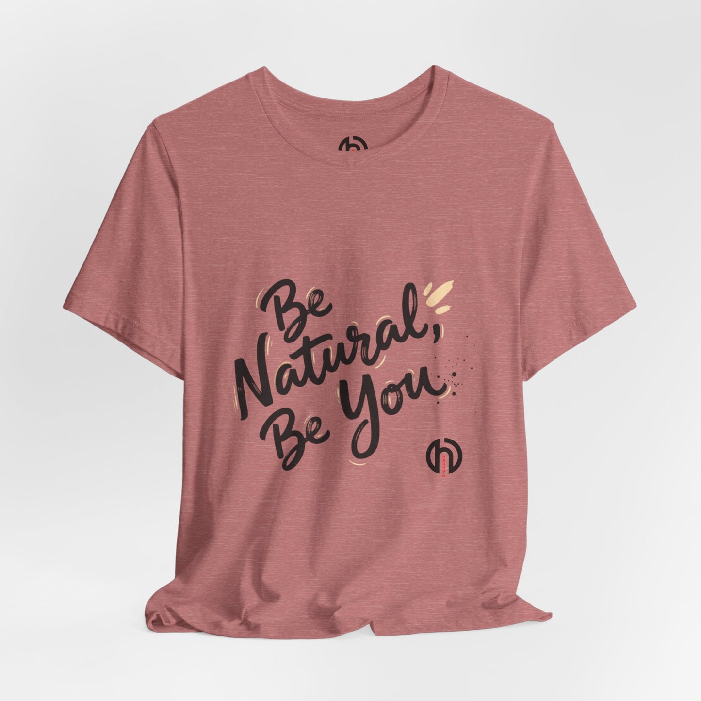 Be Natural Be You Tee | handwritten marker font, brush script tee
