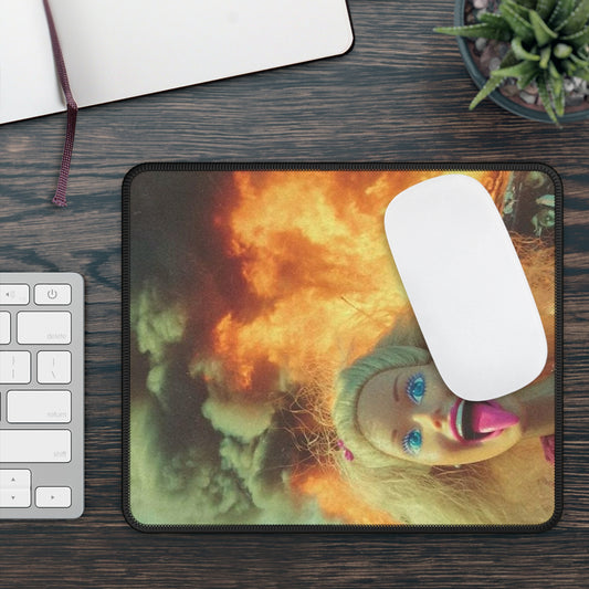 Apocalypse Too Funny Doll Face Mouse Pad