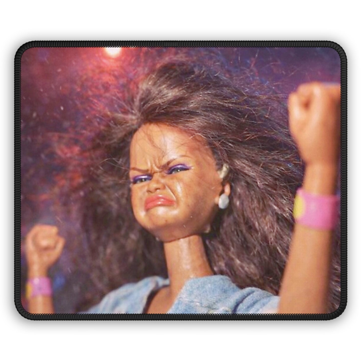 Party Party Funny Doll Face Mouse Pad