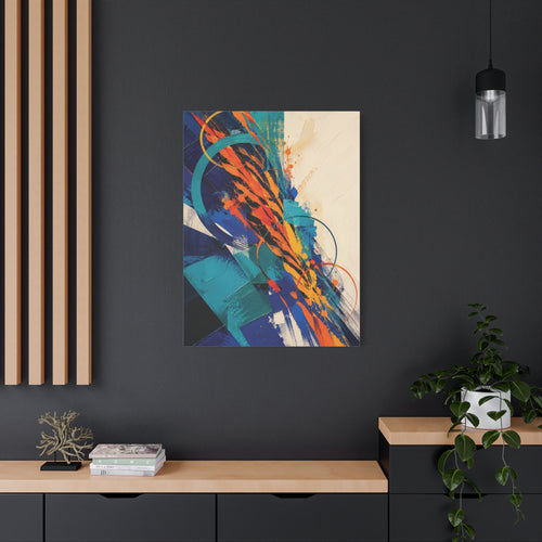 Electric Safari: The Kinetic Stripe Series Collection 3-piece TRIPTYCH WALL ART