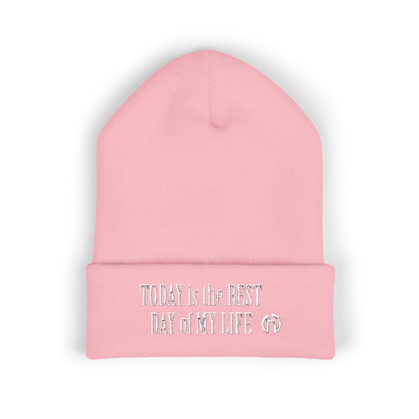 TODAY IS THE BEST DAY HARRY O Embroidered Cuffed Beanie — "Tune Into Rest" Cozy Winter Hat