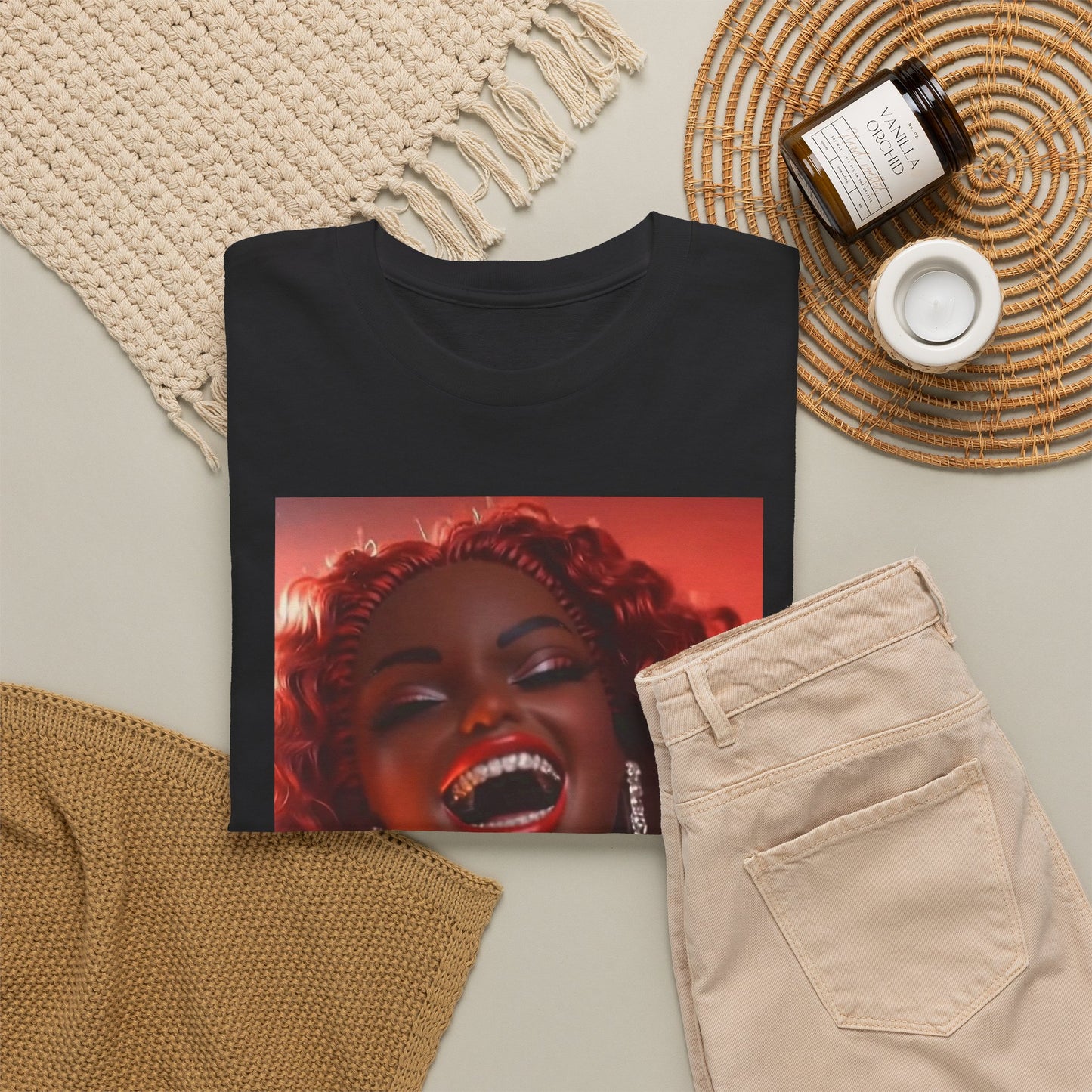 Bling Bling B Doll Graphic Tee — Sparkling Retro Doll Shirt