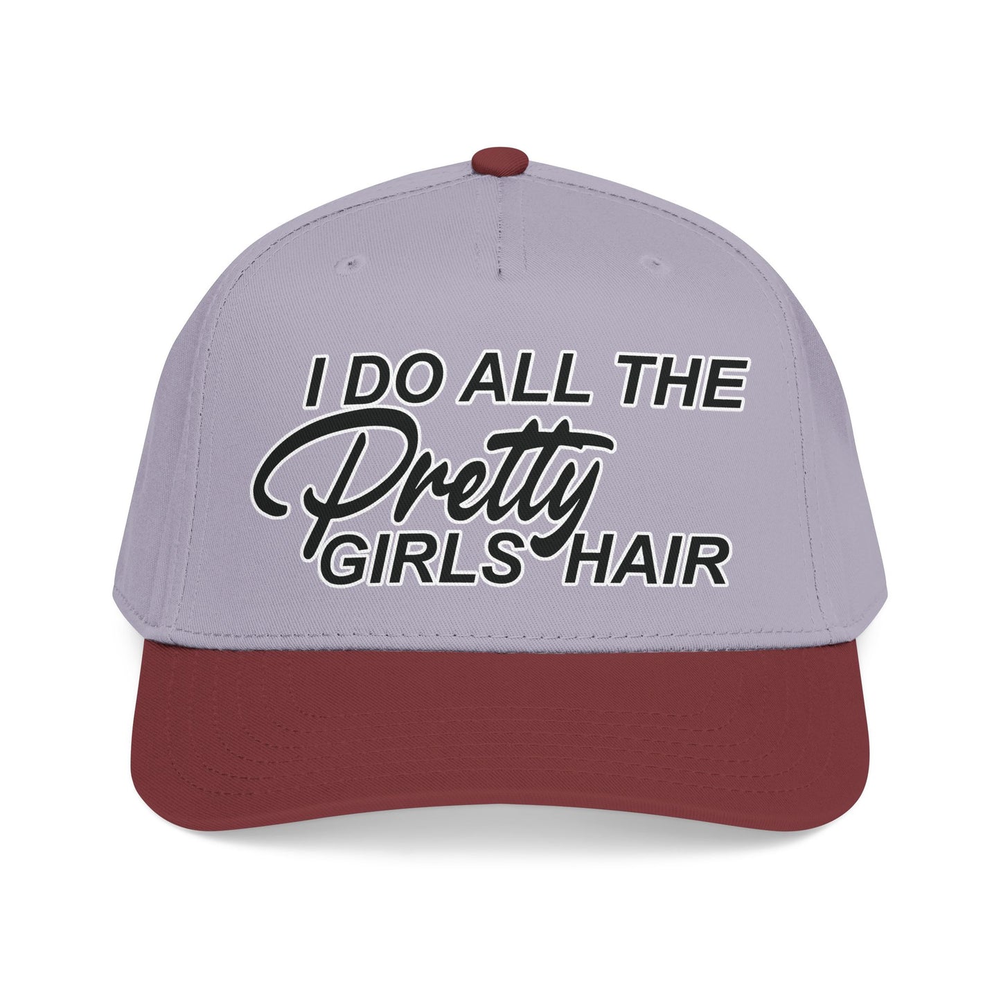 I DO ALL THE PRETTY GIRLS HAIR Mid Profile Baseball Cap BW