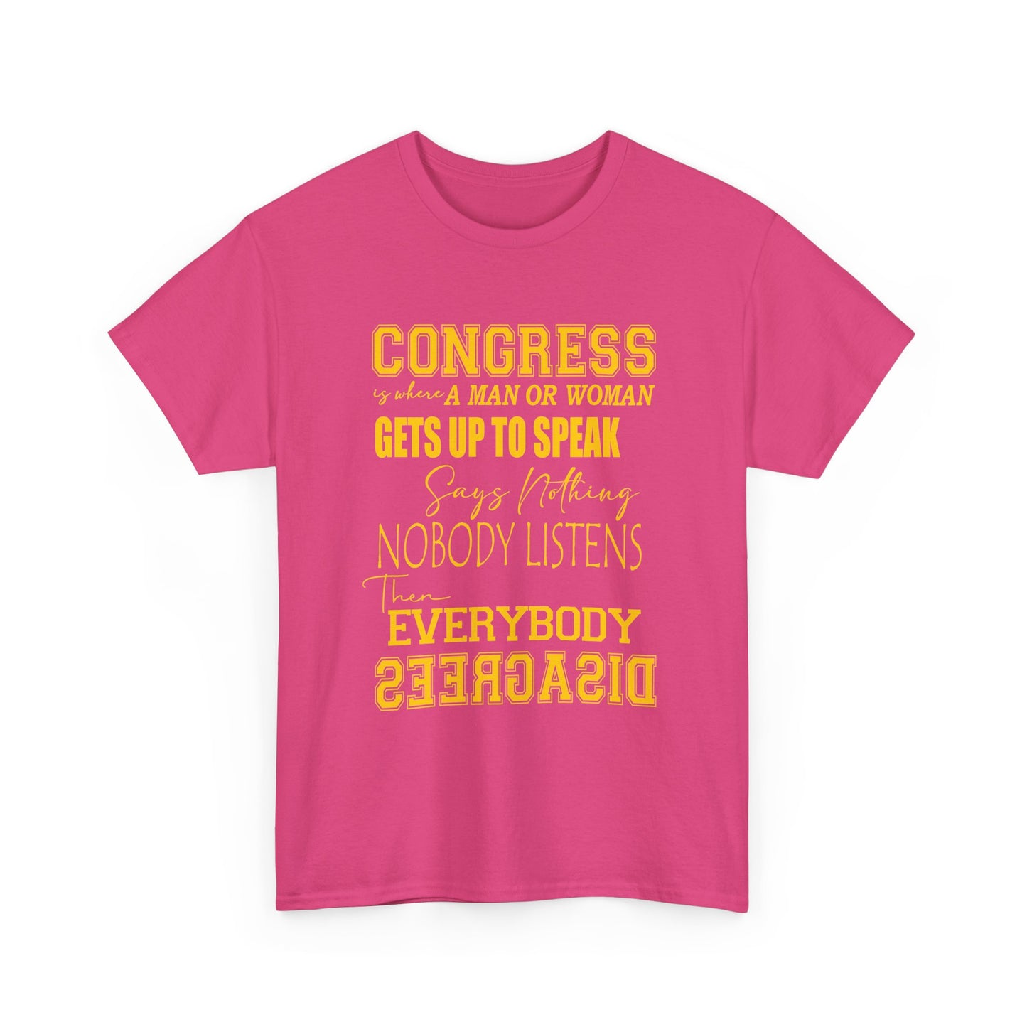Wake Up Congress T-Shirt | Political Typography Statement Tee