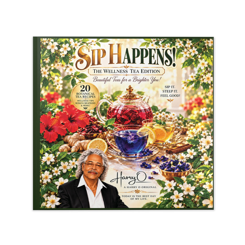 "Sip Happens!" Wellness Tea Recipe & Inspiration Book HARDCOVER