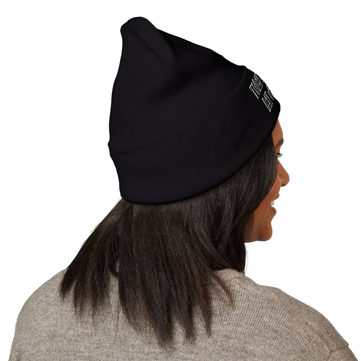 TODAY IS THE BEST DAY HARRY O Embroidered Cuffed Beanie — "Tune Into Rest" Cozy Winter Hat