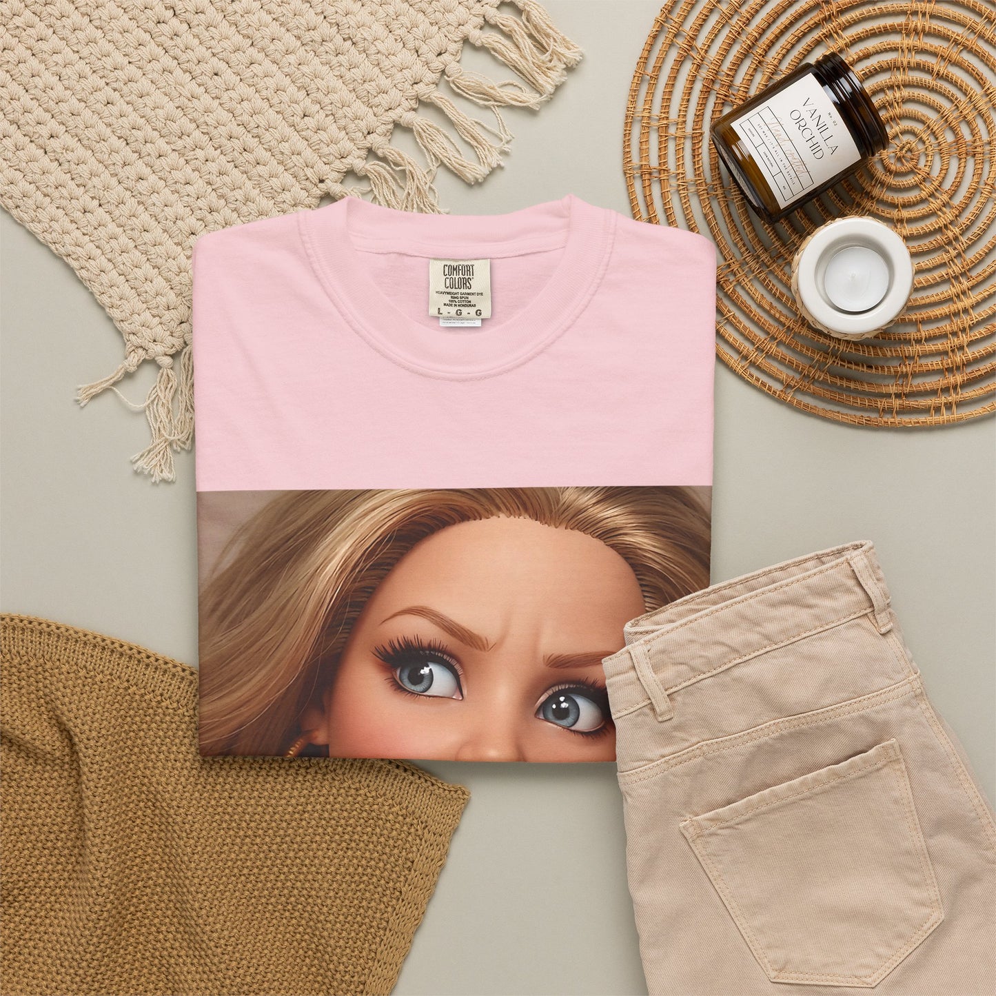 DISTRESSED Doll Face Meme Tee