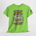 GOLDEN Energy Graphic Tee — "Big Gratitude, Zero Regrets, Today Is the Best Day of My Life"
