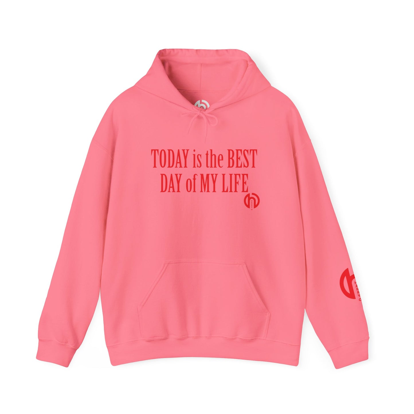 Today Is the Best Day of My Life Hooded Pullover Sweatshirt