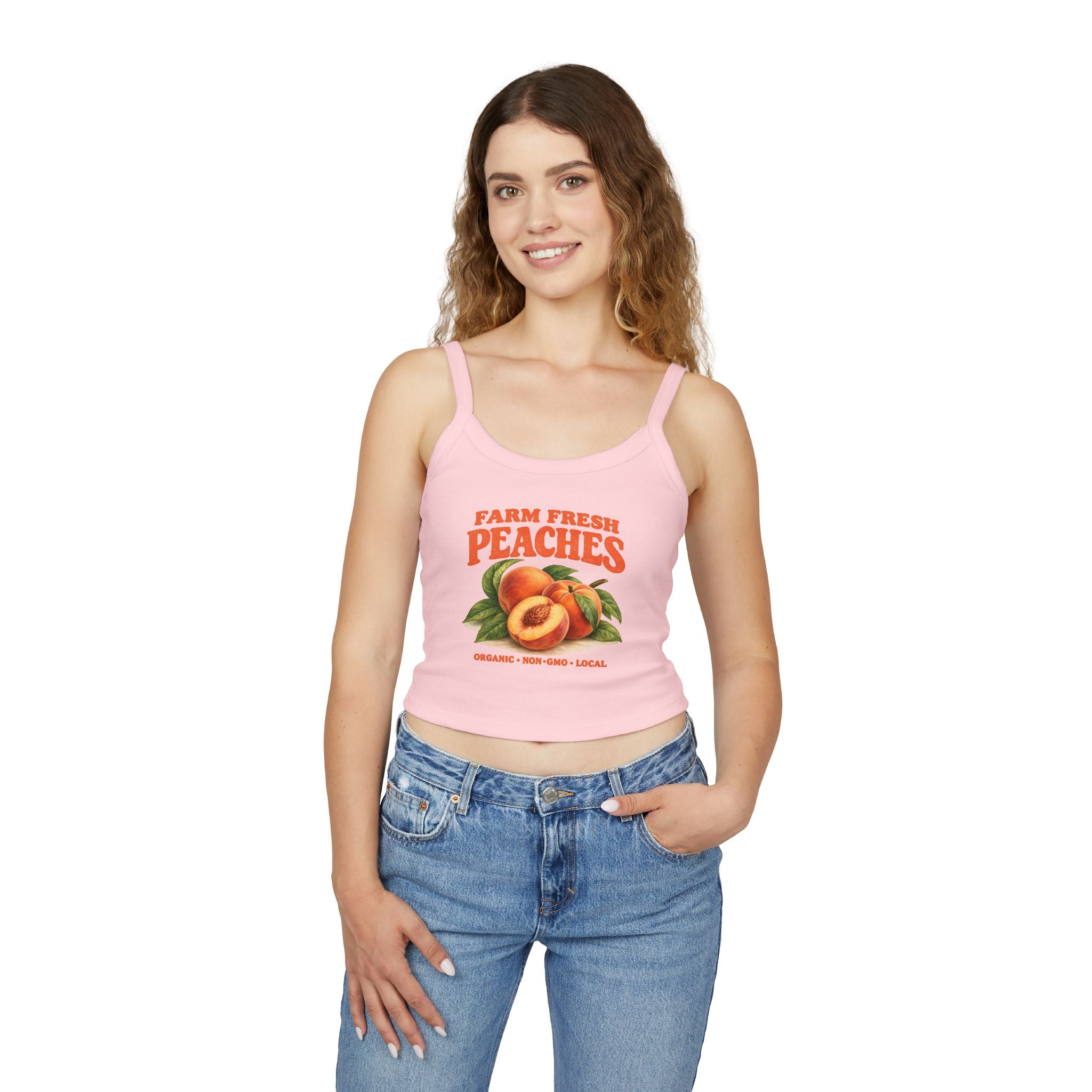 FRESH PEACHES Tank Top — Spaghetti Strap