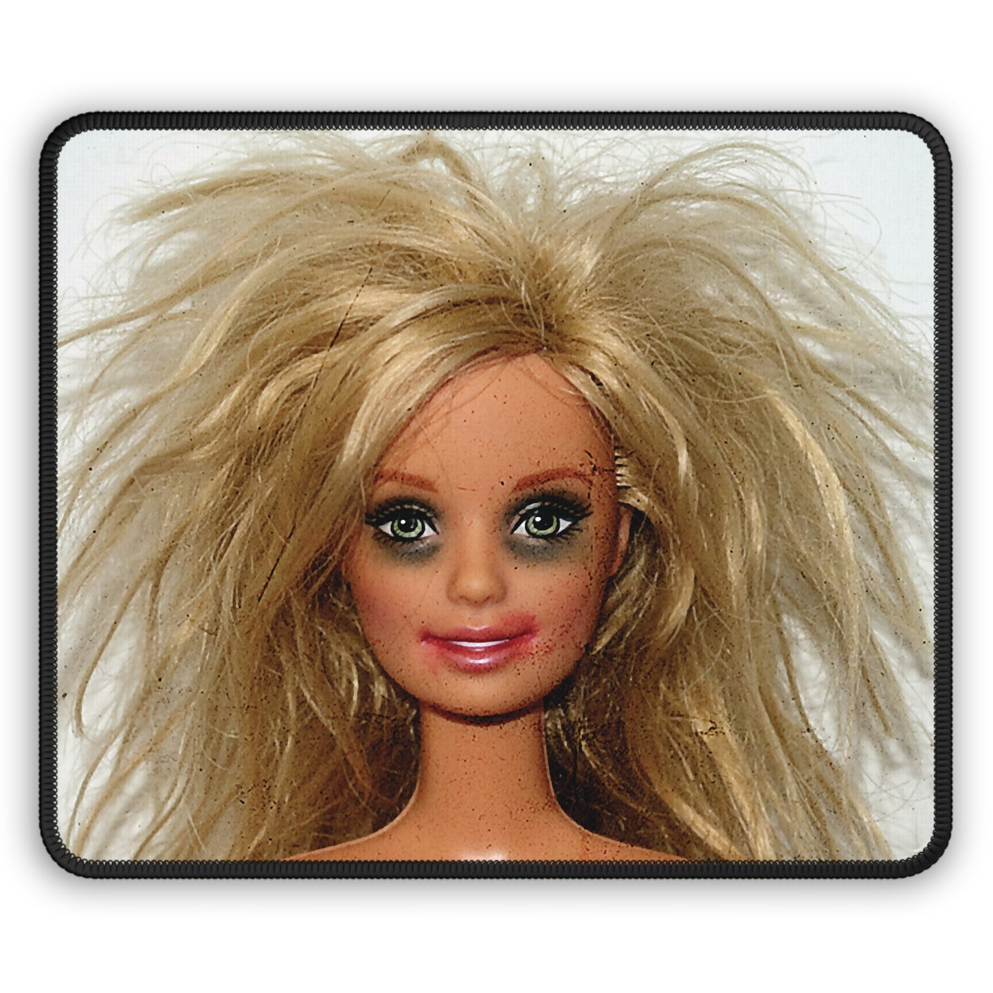 I'm OK Blonde Funny Doll Face Mouse Pad