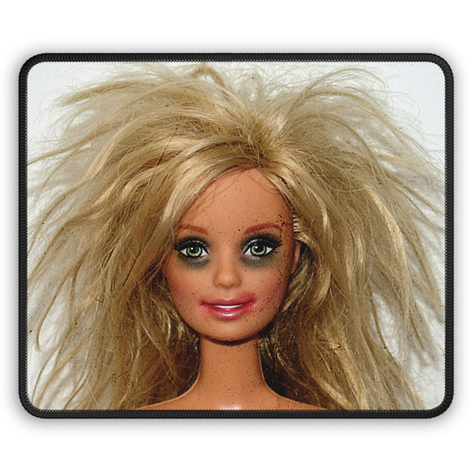 I'm OK Blonde Funny Doll Face Mouse Pad