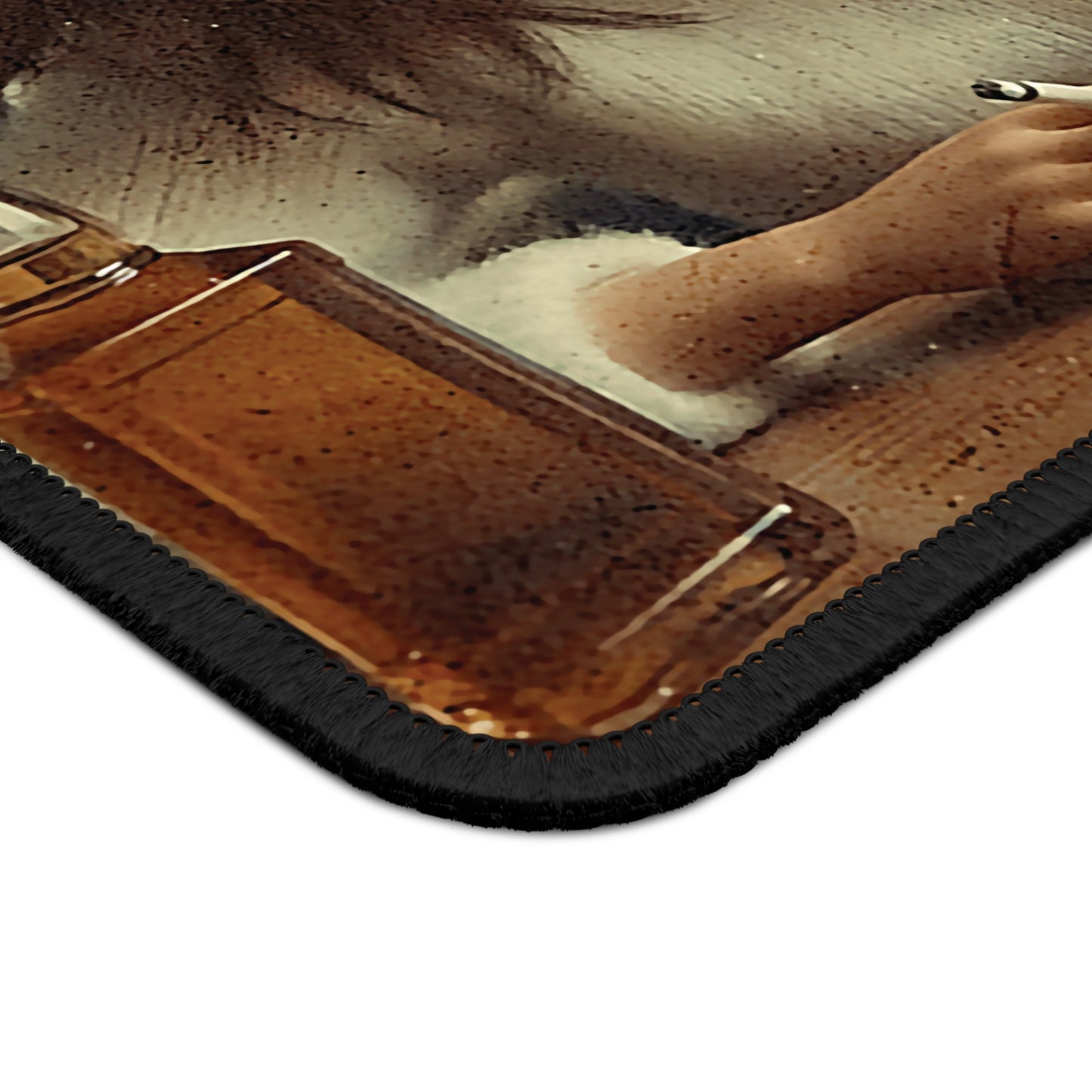 Five O'clock Somewhere Distressed Funny Doll Face Mouse Pad