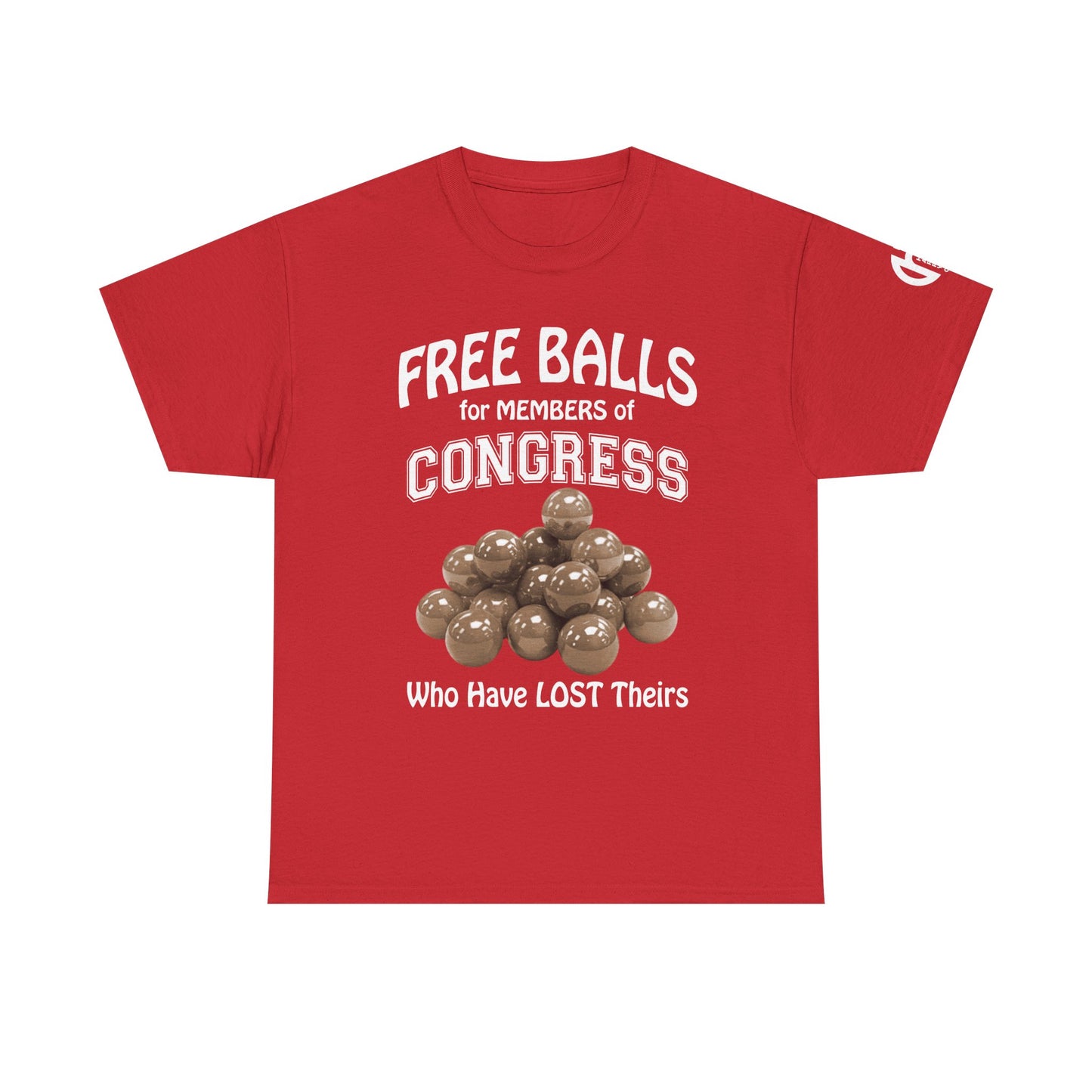 FREE BALLS FOR CONGRESS Graphic Tee (GREEN OLIVE)