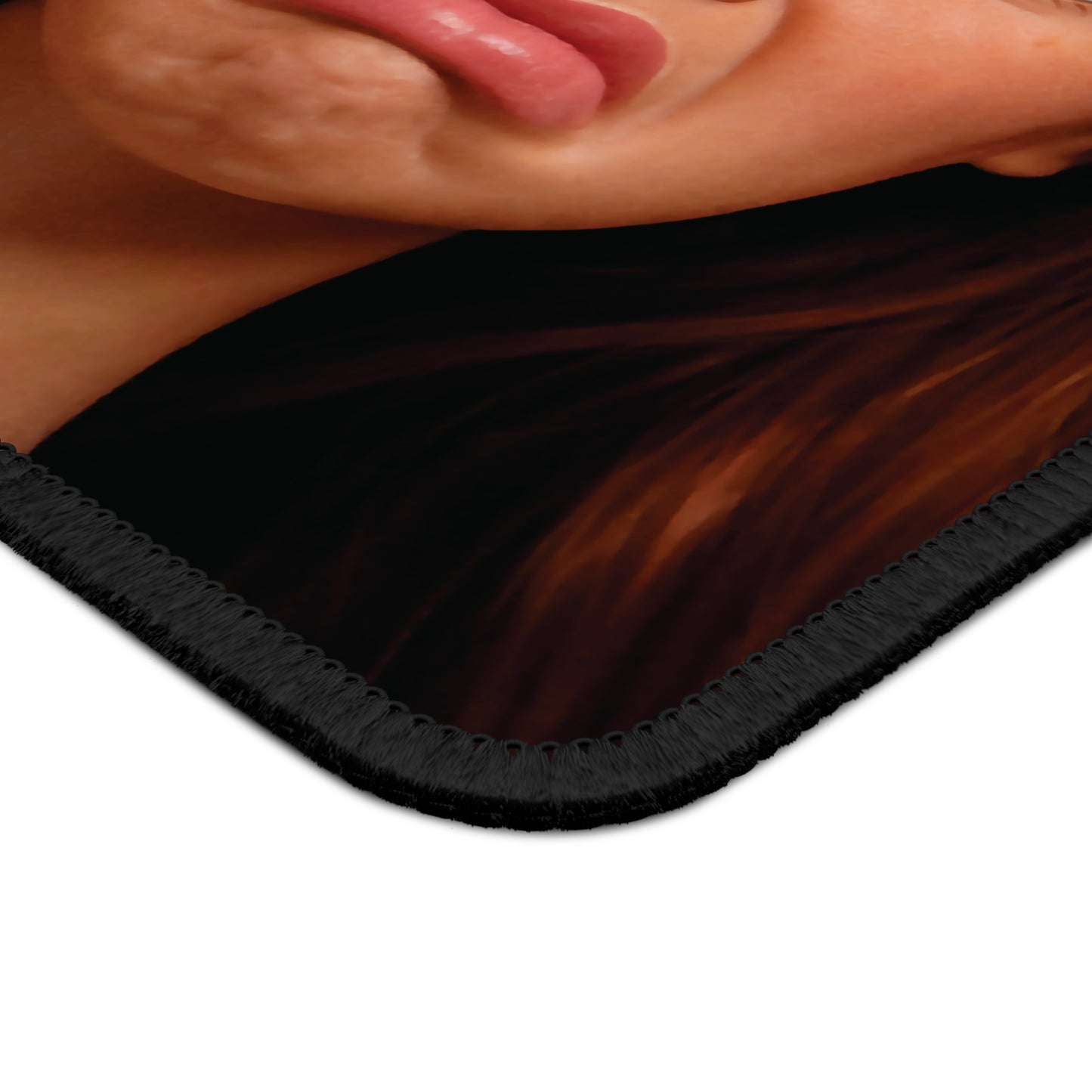 NO WAY Mid-Age TWINS Funny Doll Face Gaming Mouse Pad