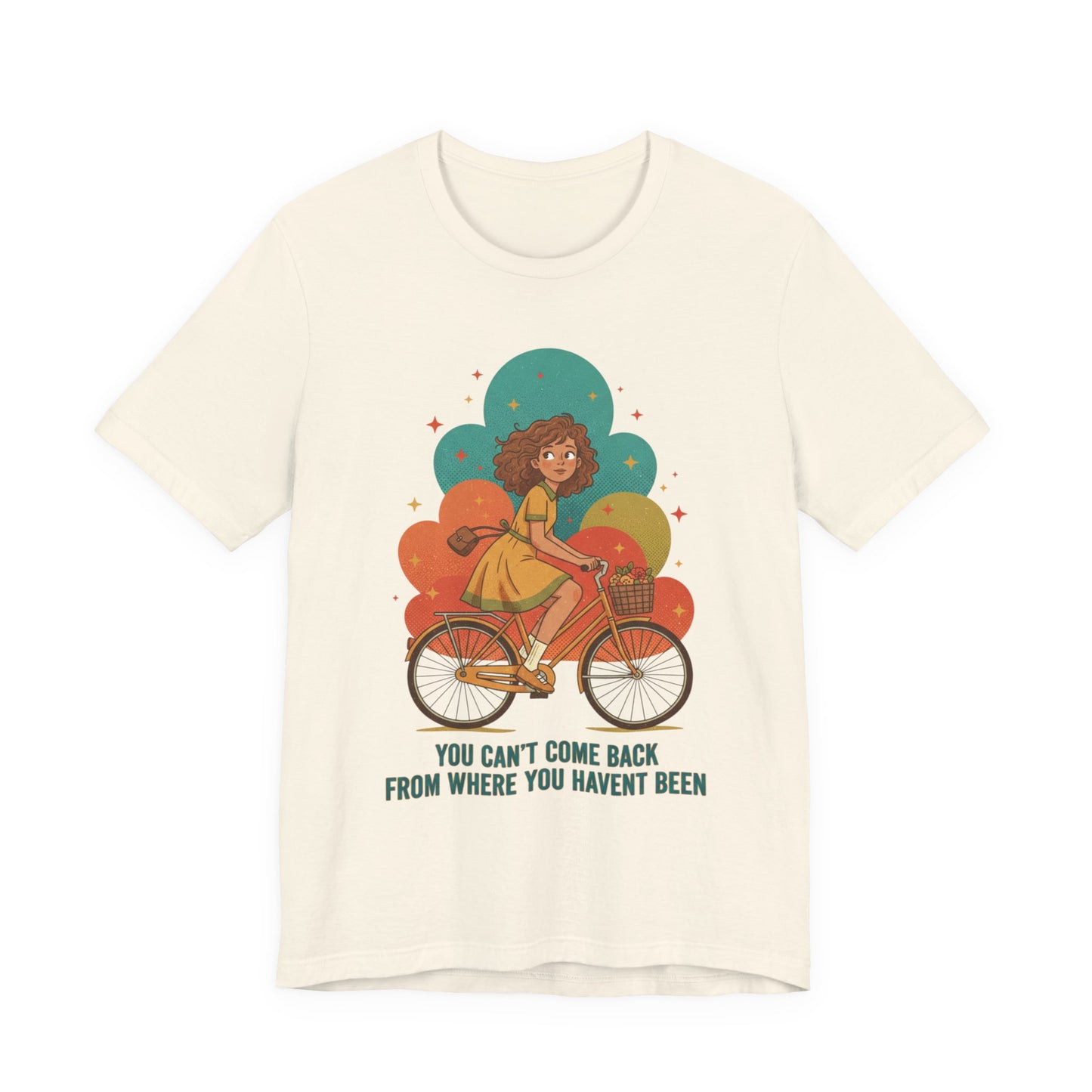 Retro-Futurist Starburst Bike Tee | mid-century space art, vintage sci-fi