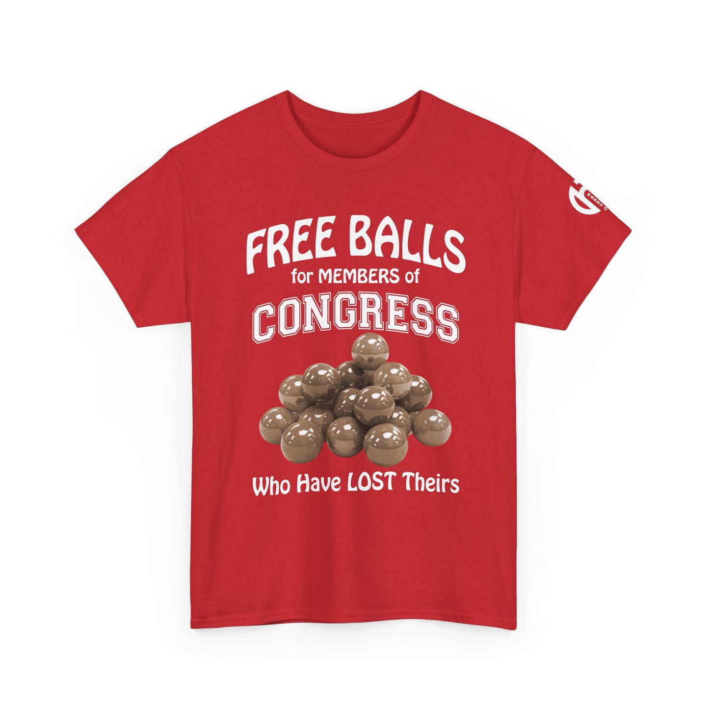 FREE BALLS FOR CONGRESS Graphic Tee (GREEN OLIVE)