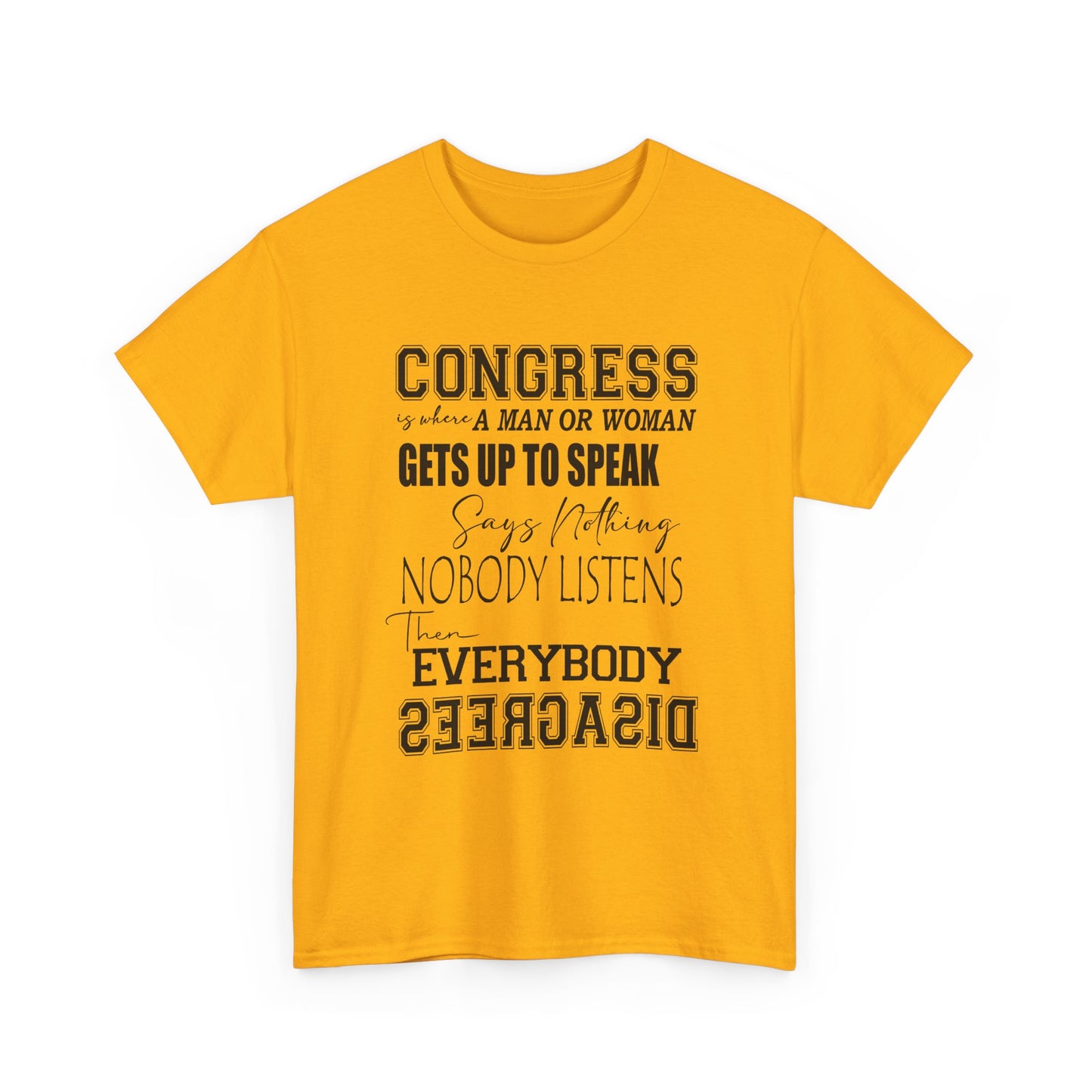 WAKE UP CONGRESS Tee | Political Quote Typography T-Shirt