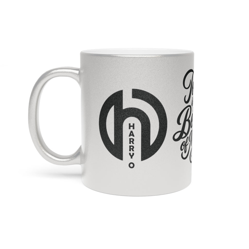 Metallic Mug — “Today is the Best Day of My Life” Inspirational Silver/Gold Coffee Cup