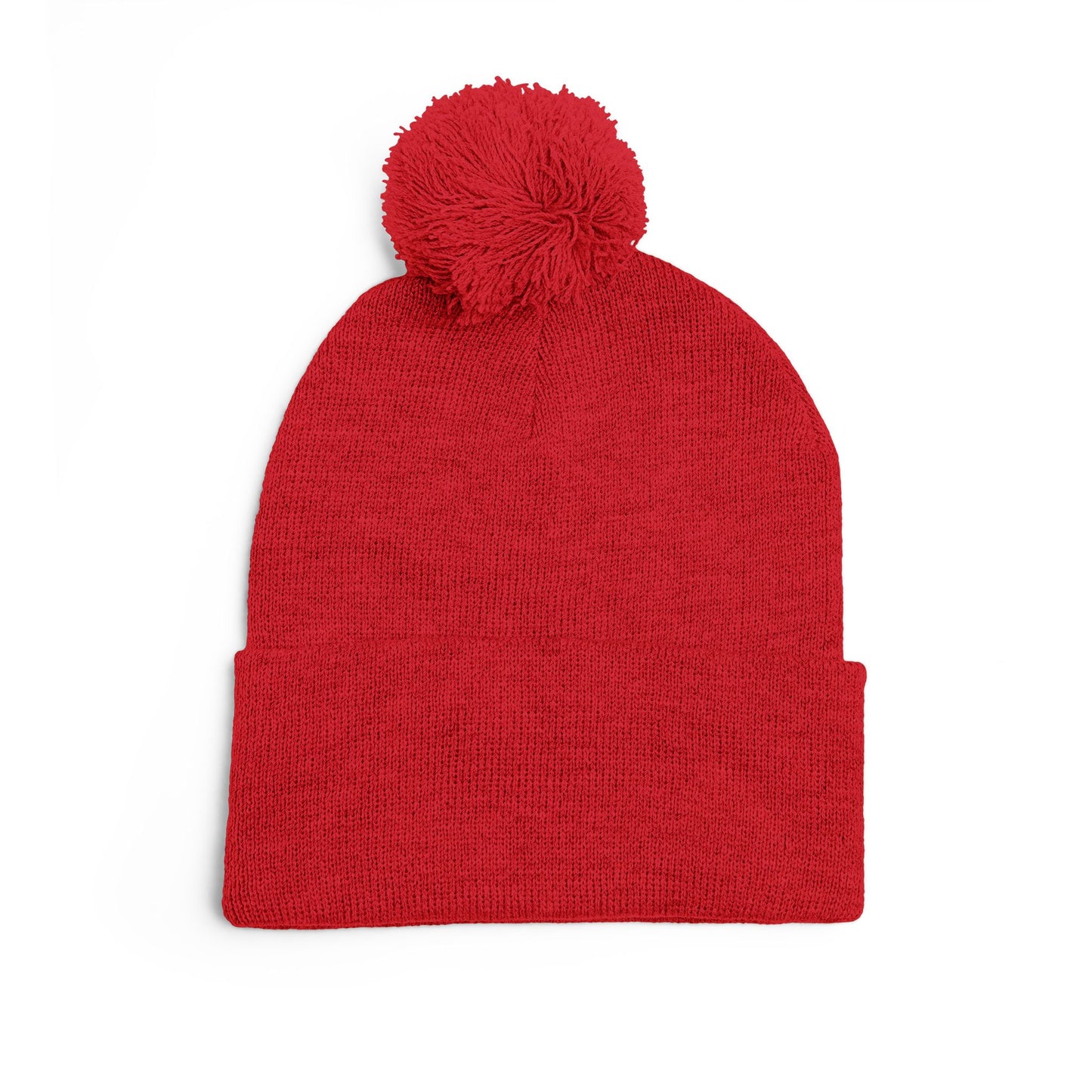 Today Is The Best Day Of My Life POM-POM KNIT Embroidered Beanie (WHITE EMBROIDERY)