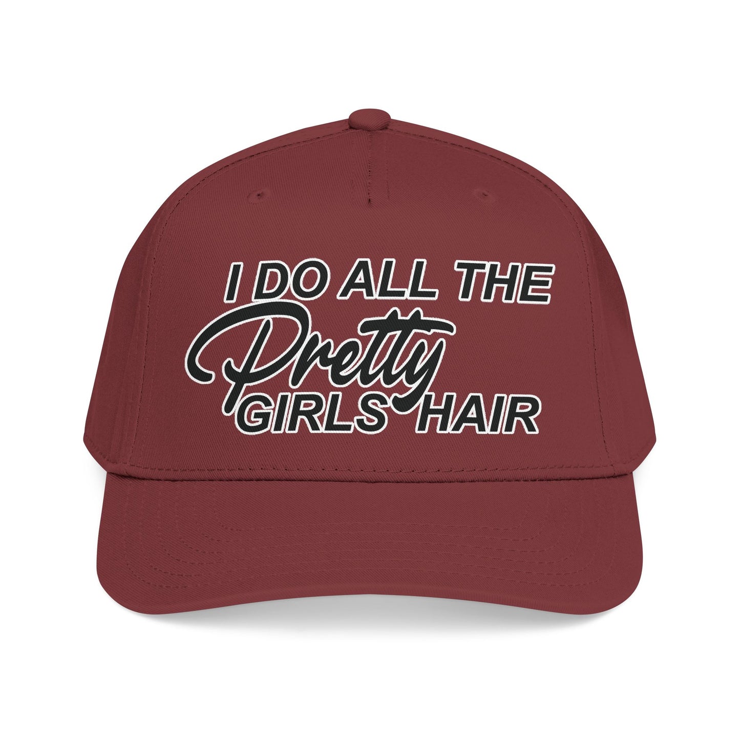 I DO ALL THE PRETTY GIRLS HAIR Mid Profile Baseball Cap BW