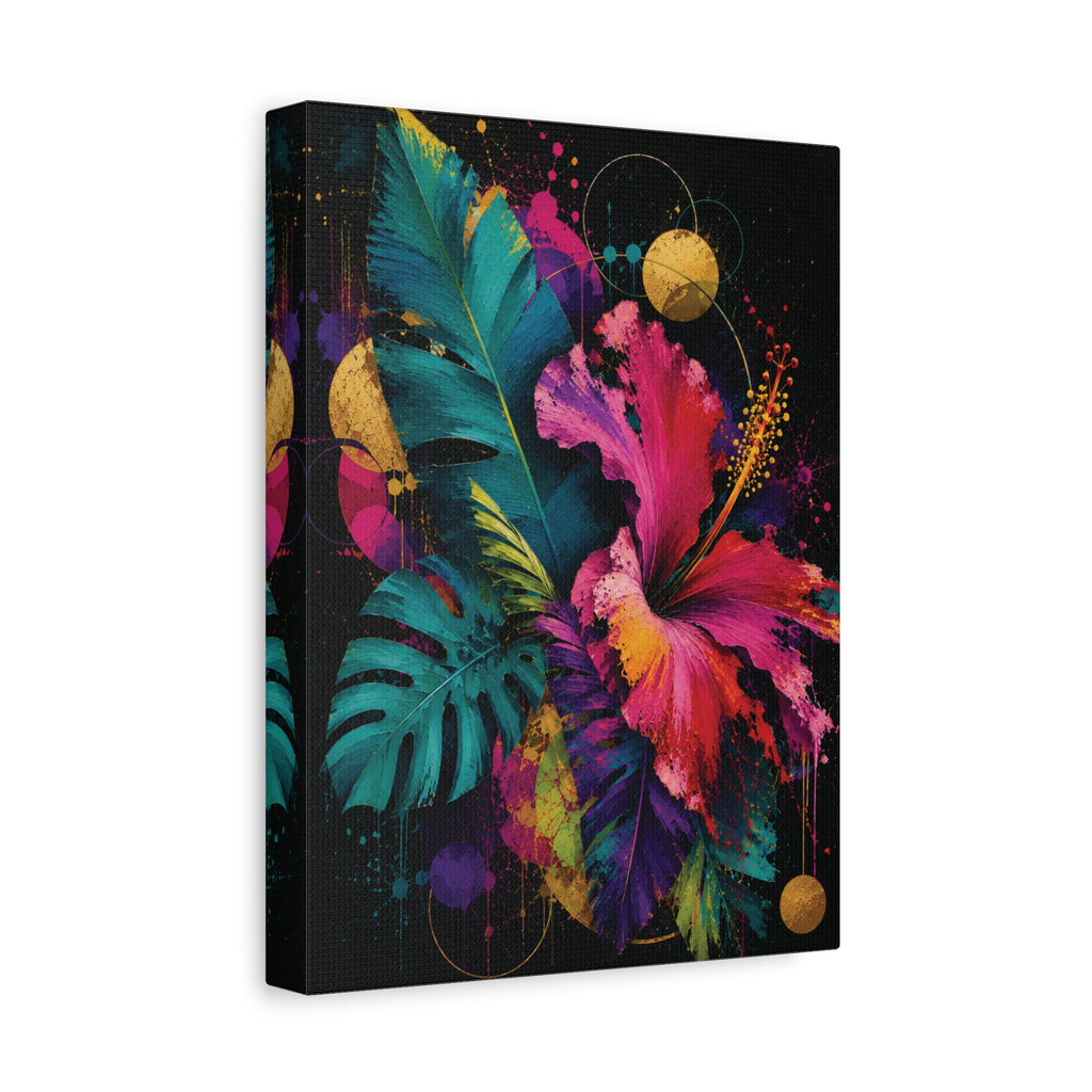 Midnight Eden: Tropical Opulence 3-Piece Wall Art Collection