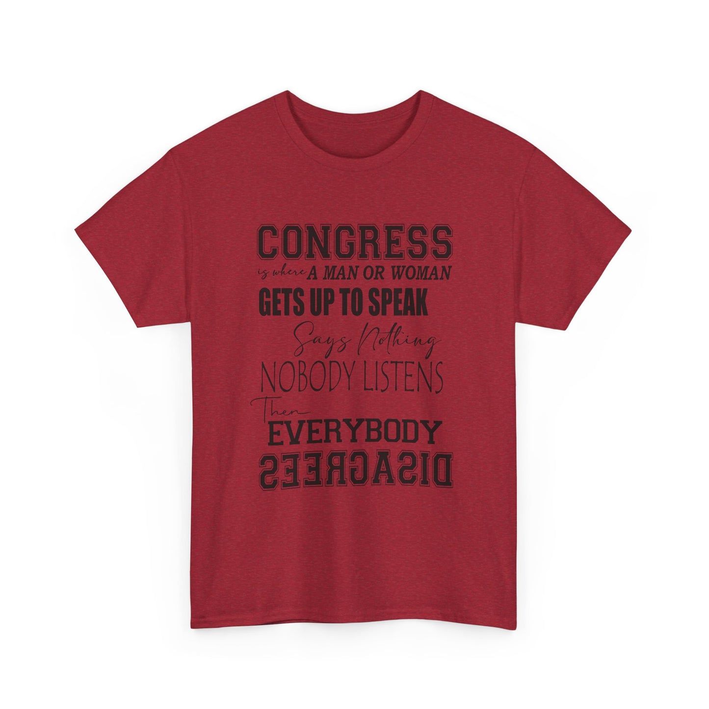 WAKE UP CONGRESS Tee | Political Quote Typography T-Shirt