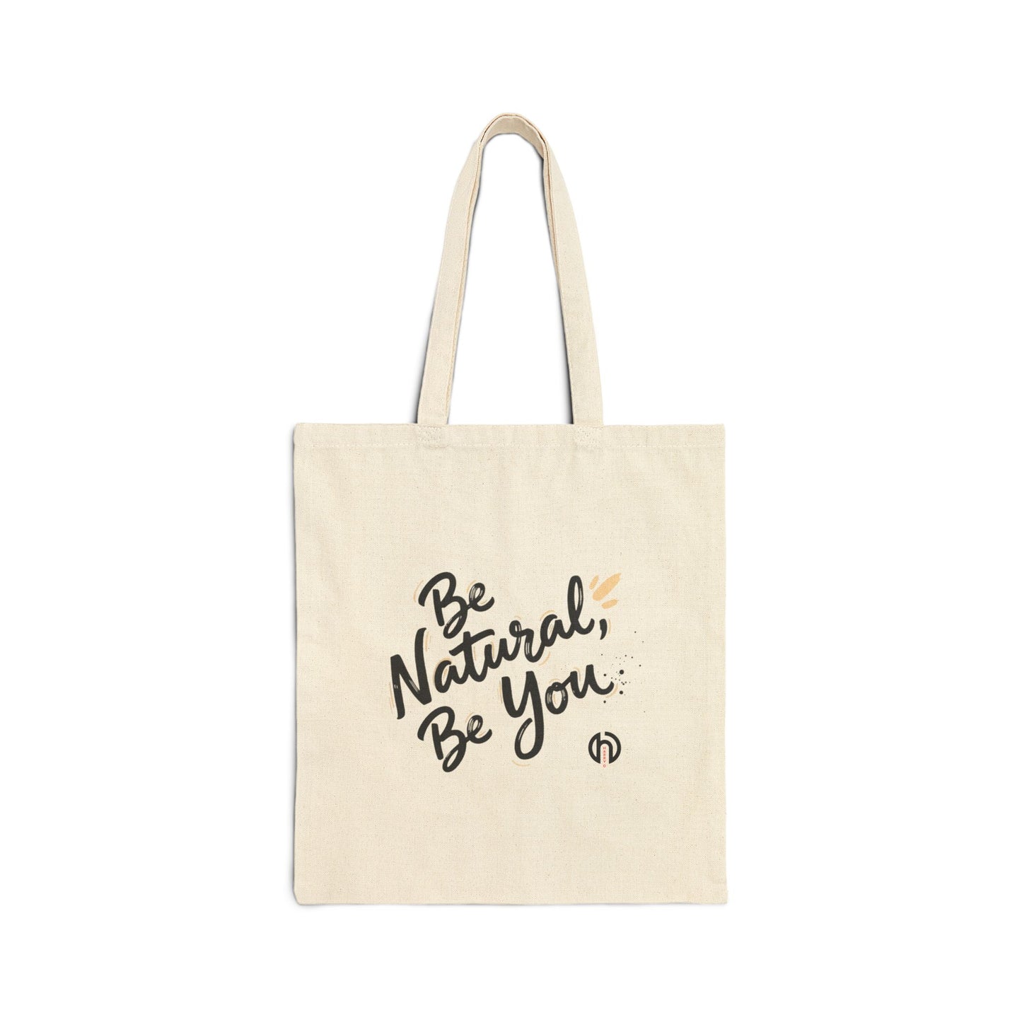 Be Natural Be You Tote | Handwritten Marker Brush Script, Humanized Typography