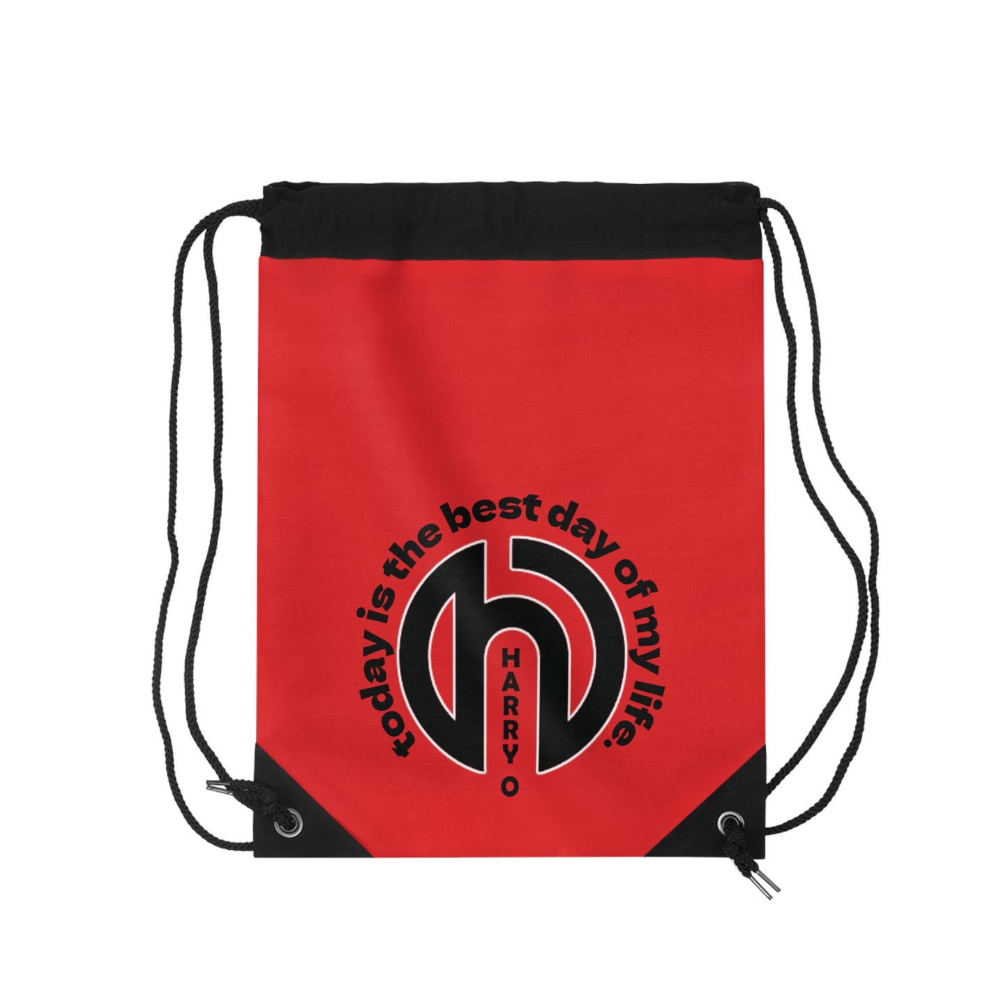 HarryO Today Is The Best Day of My Life Drawstring Gymsack CLASSIC RED