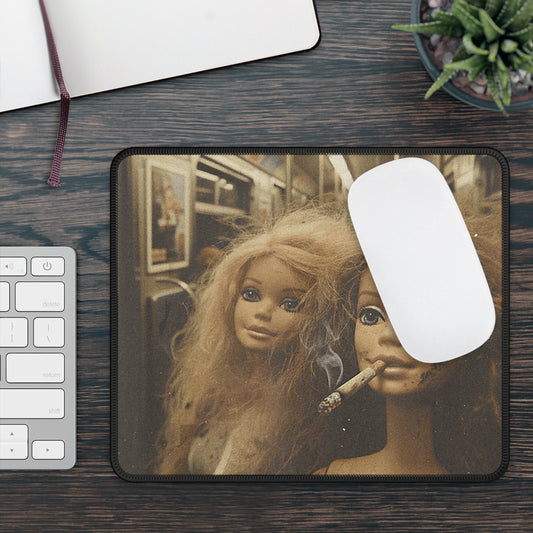 Go Best Friend Funny Doll Face Mouse Pad