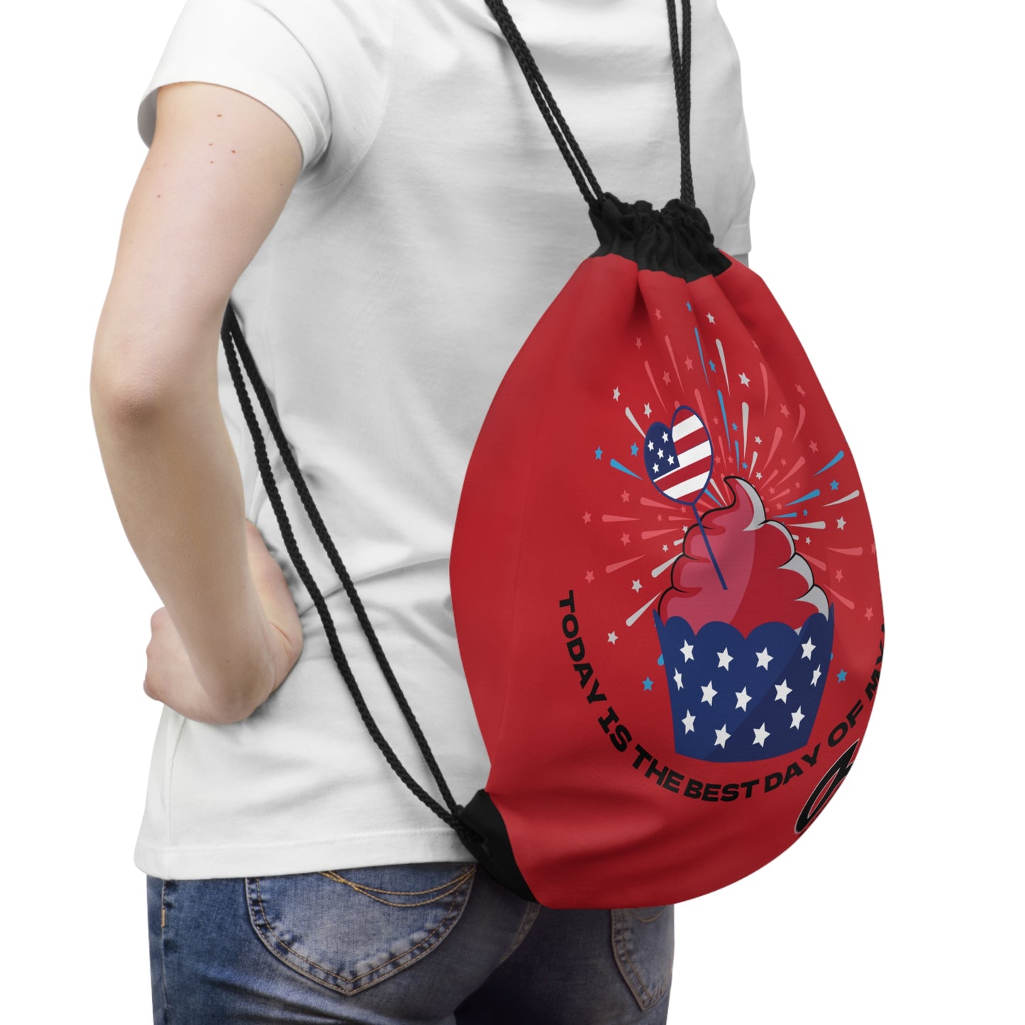 HarryO Today Is The Best Day of My Life Drawstring Gymsack USA
